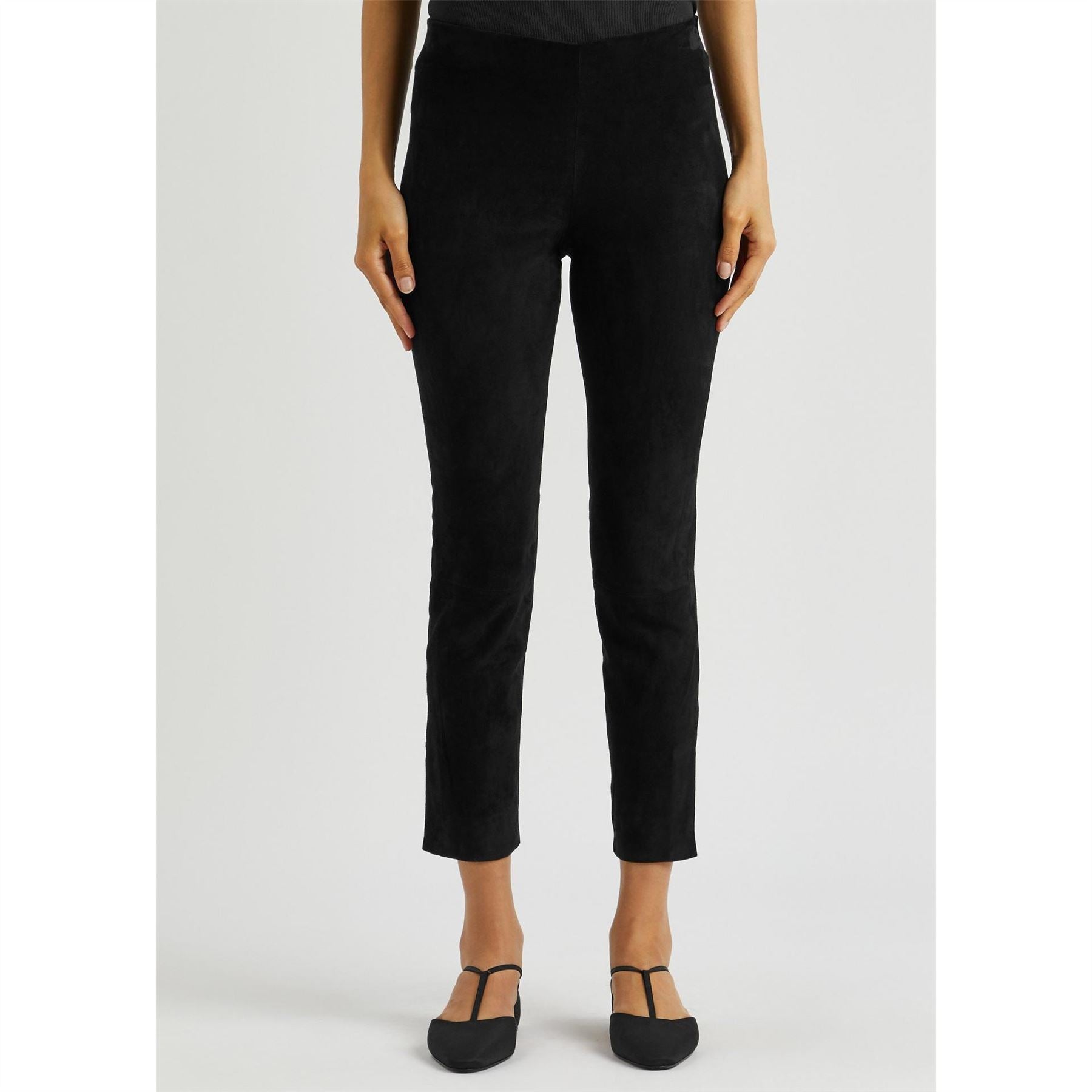 Vince Stretch Suede Split Hem Trou
