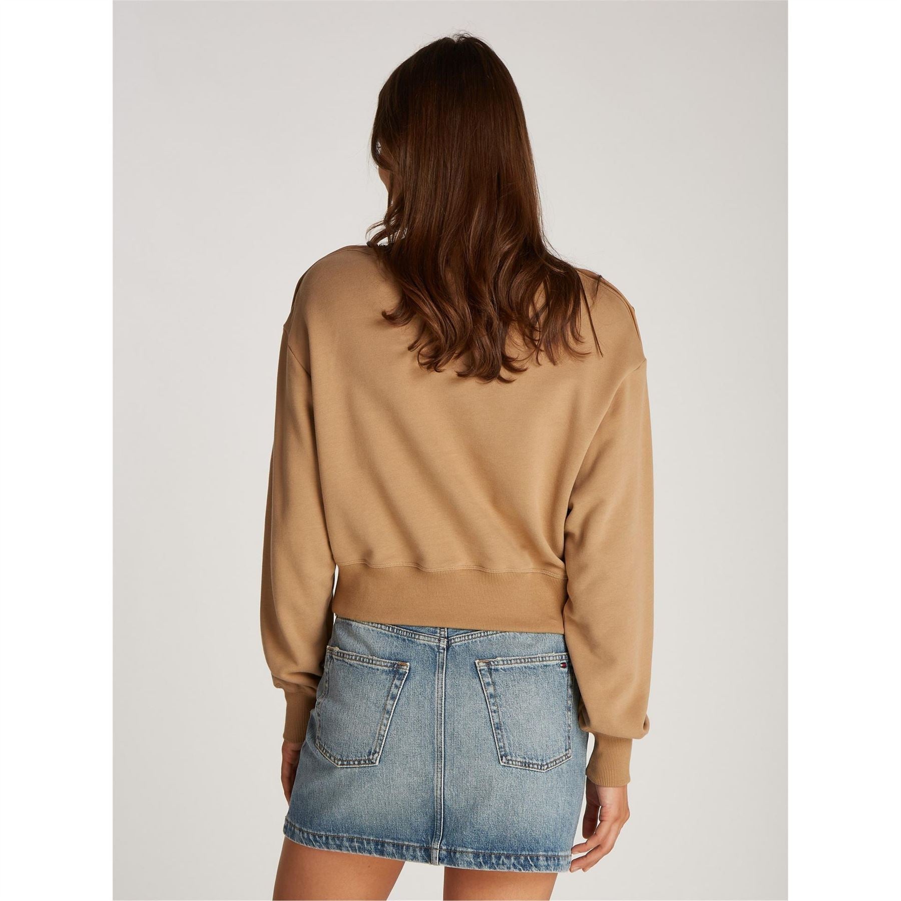 Tommy Hilfiger Gold Button Boat Neck Sweatshirt