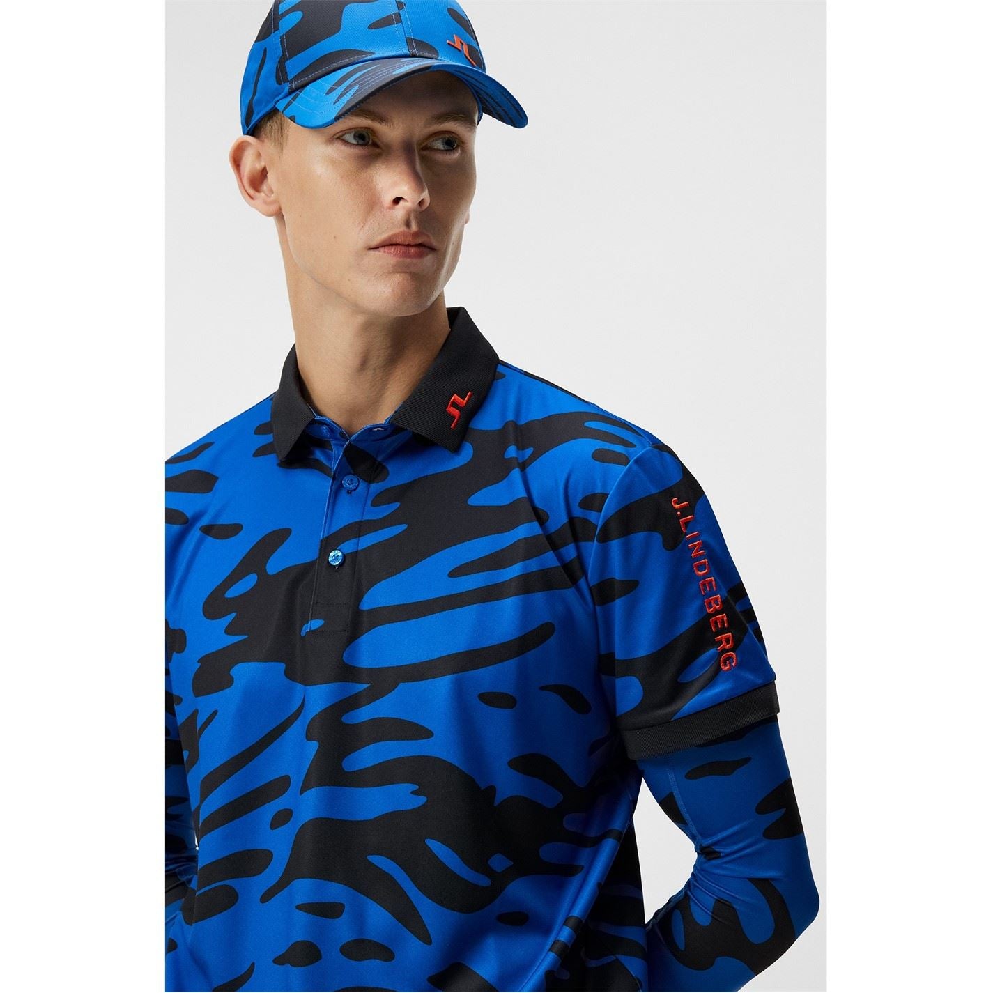 J Lindeberg Golf Short Sleeve Performance Polo Shirt