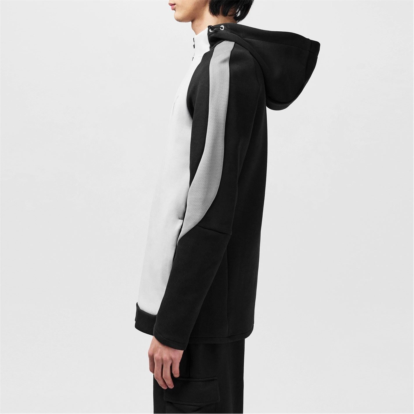 Puma Full Zip Hooded Hip Length Relaxed Fit Top