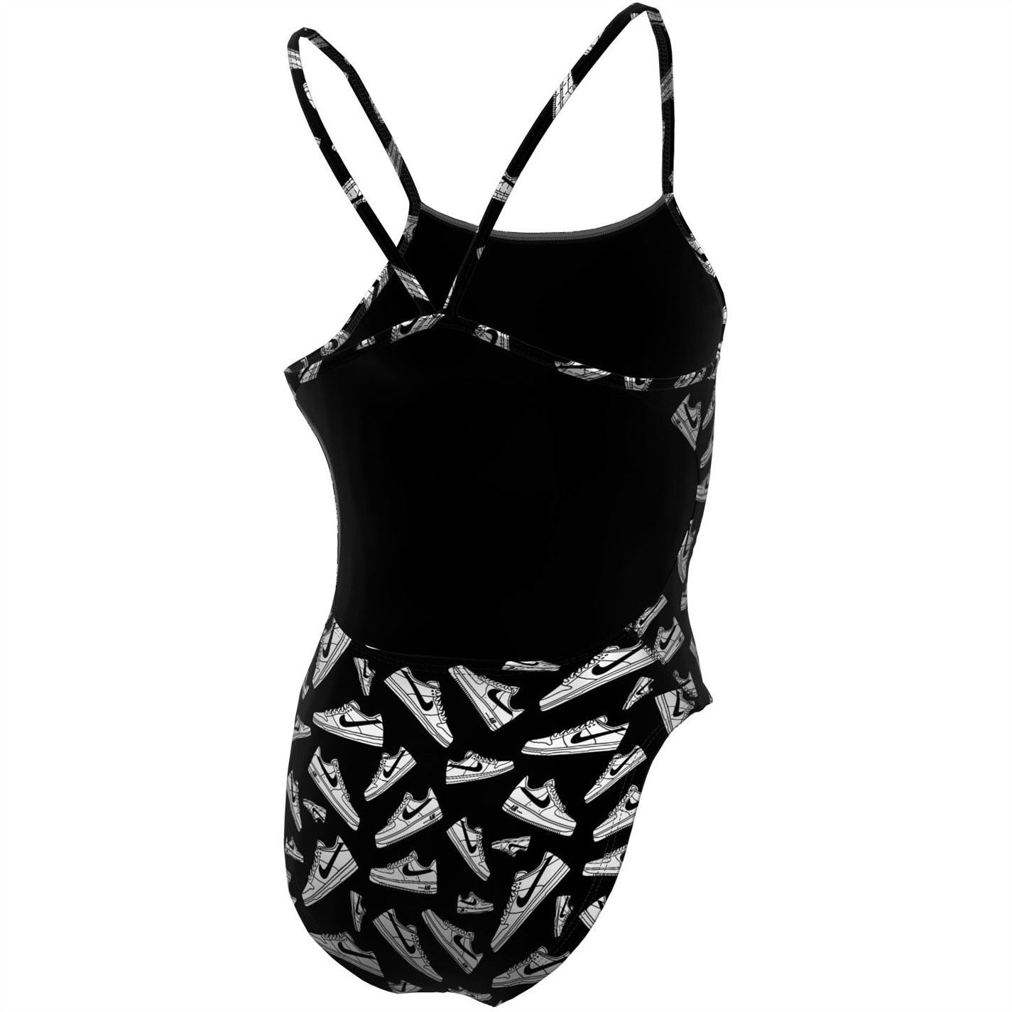 Nike Cut-Out Graphic Print One-Piece Swimsuit