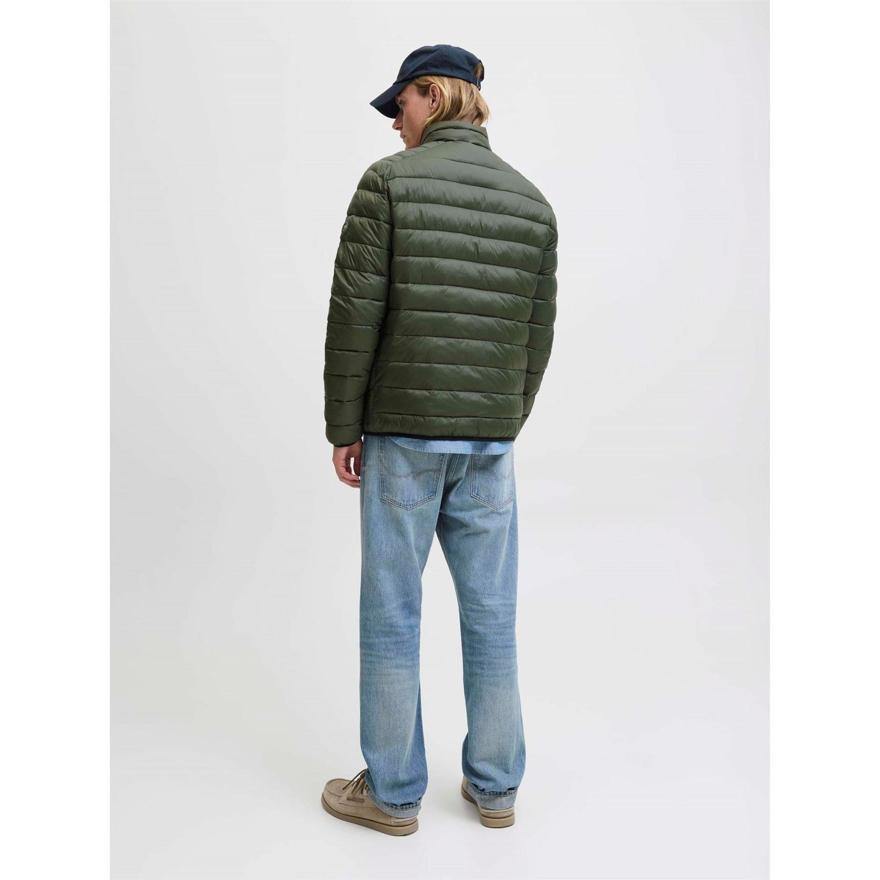 Jack and Jones Mens Bradley Stand Collar Puffer