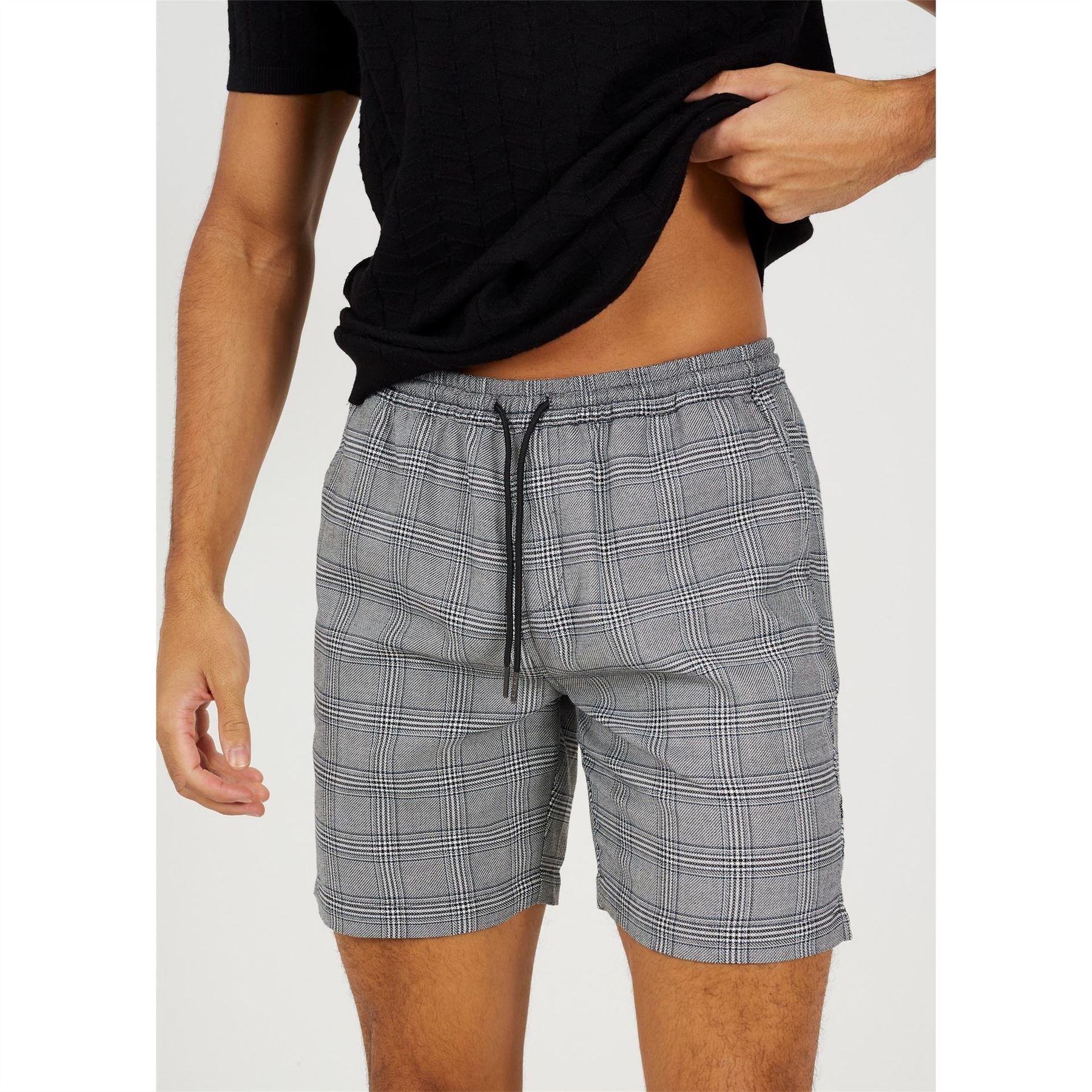Brave Soul Dyed Check Shorts