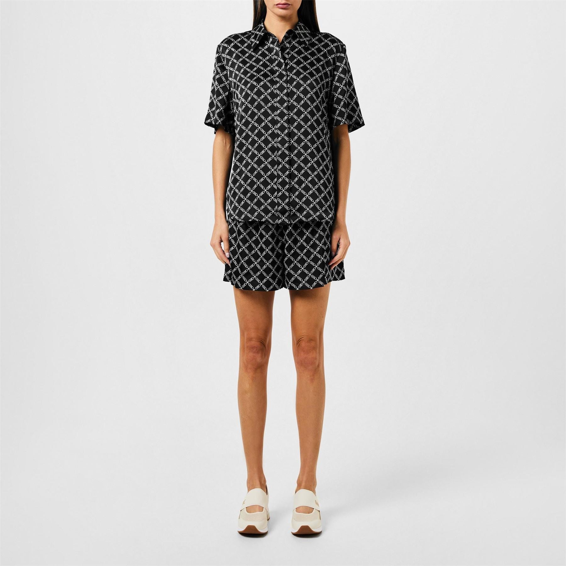 MICHAEL Michael Kors Empire Woven Tracksuit Shorts