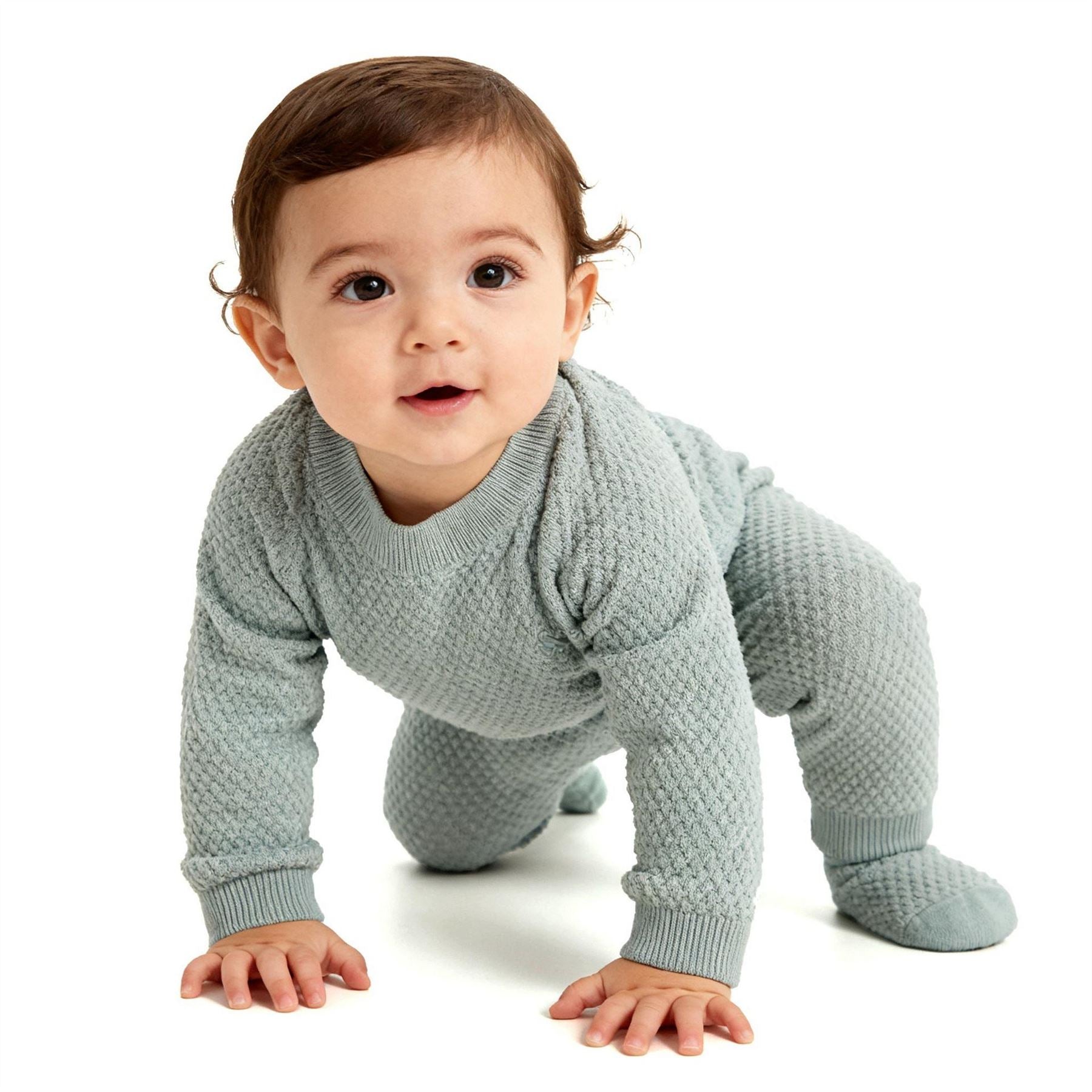 Jack Wills Pointelle Cotton Long Sleeve Pyjama Set