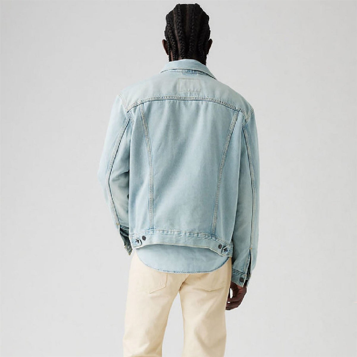 Levis Trucker Denim Jacket with Front Pocket and Woven Cuff