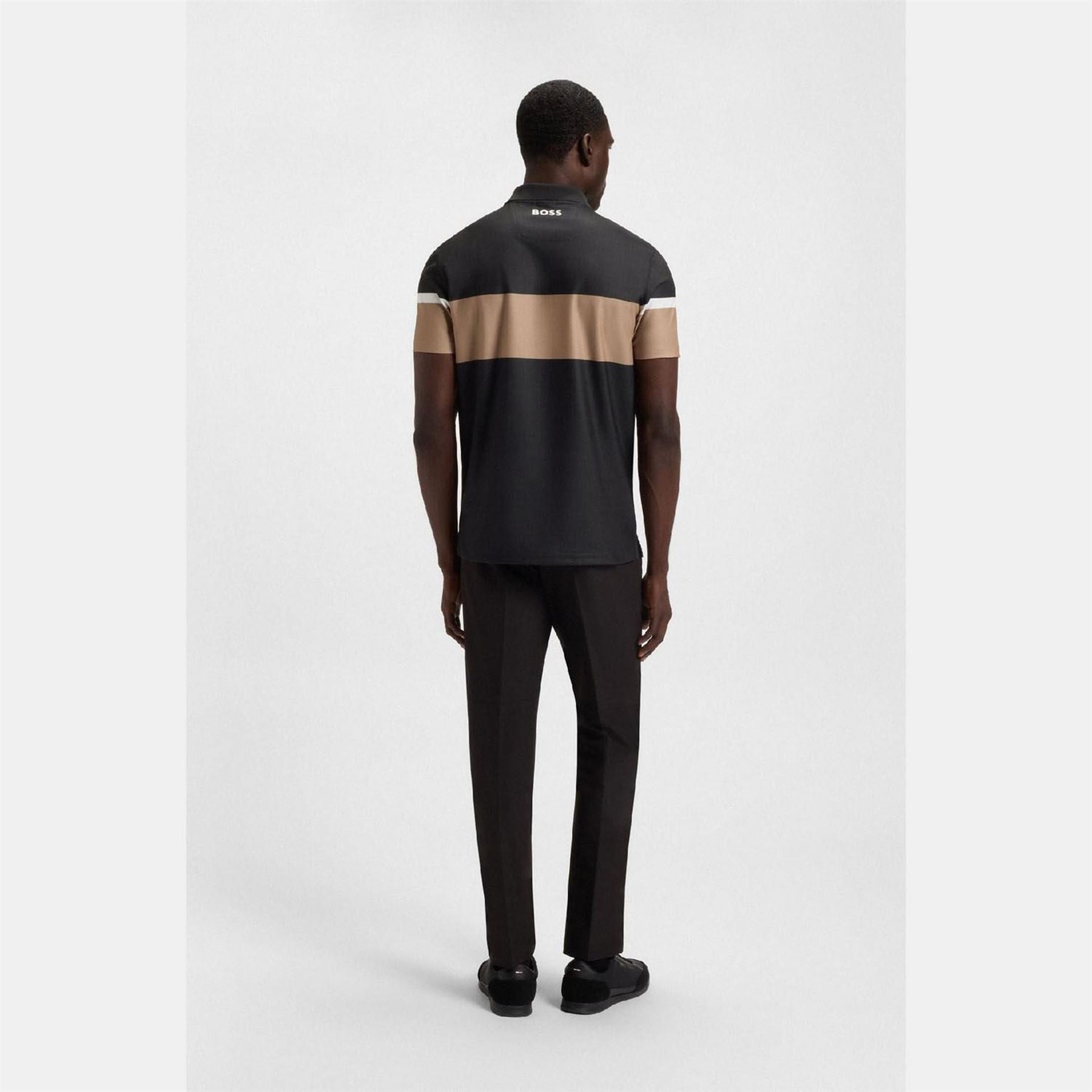 Boss Open 25 Paddy Grid Pattern Polo Shirt