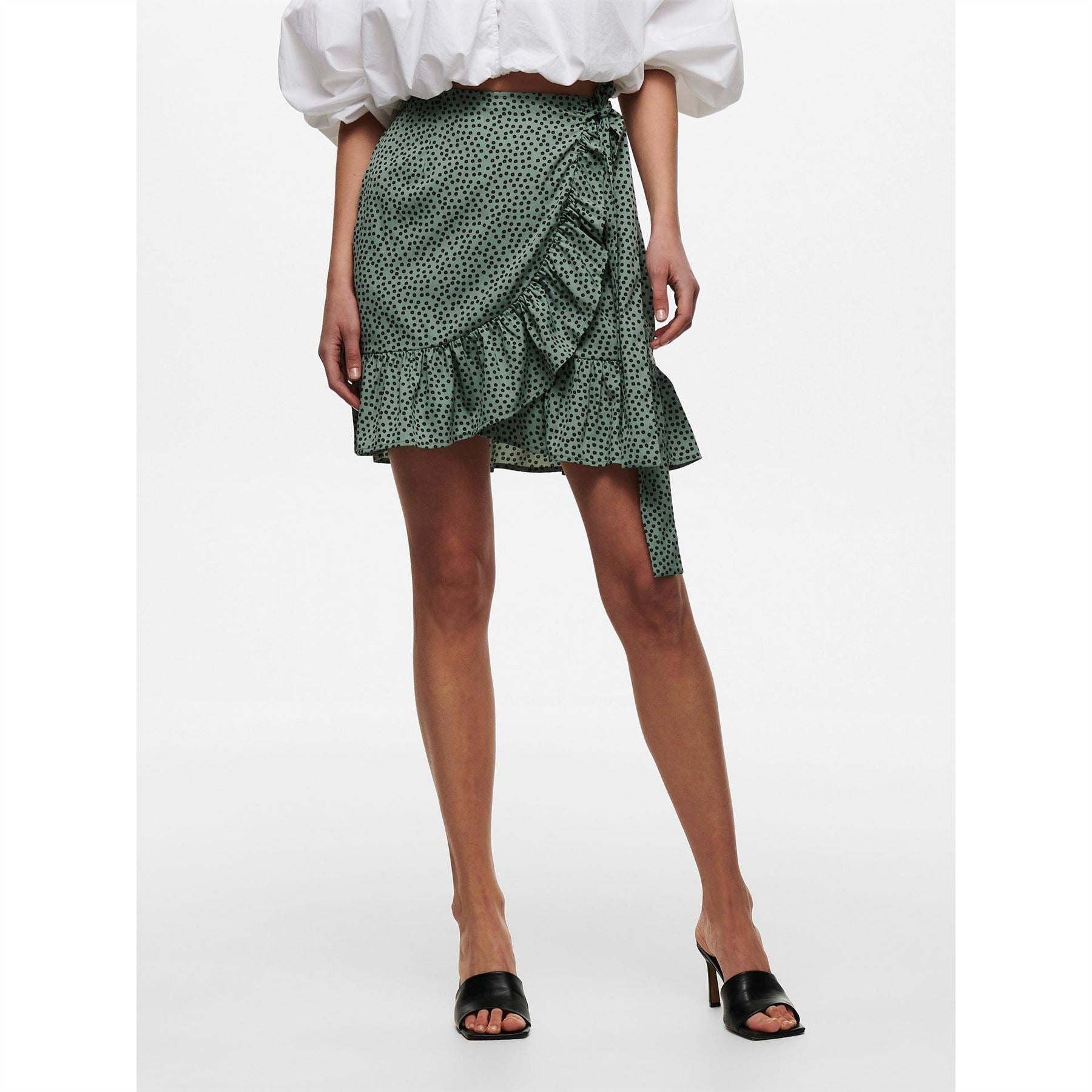 Only Print Wrap Skirt