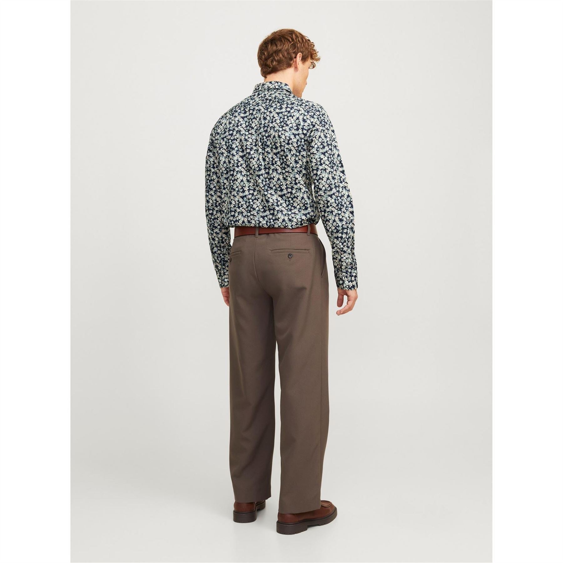 Jack and Jones Floral Patterned Regular Fit Short Sleeve Shirt