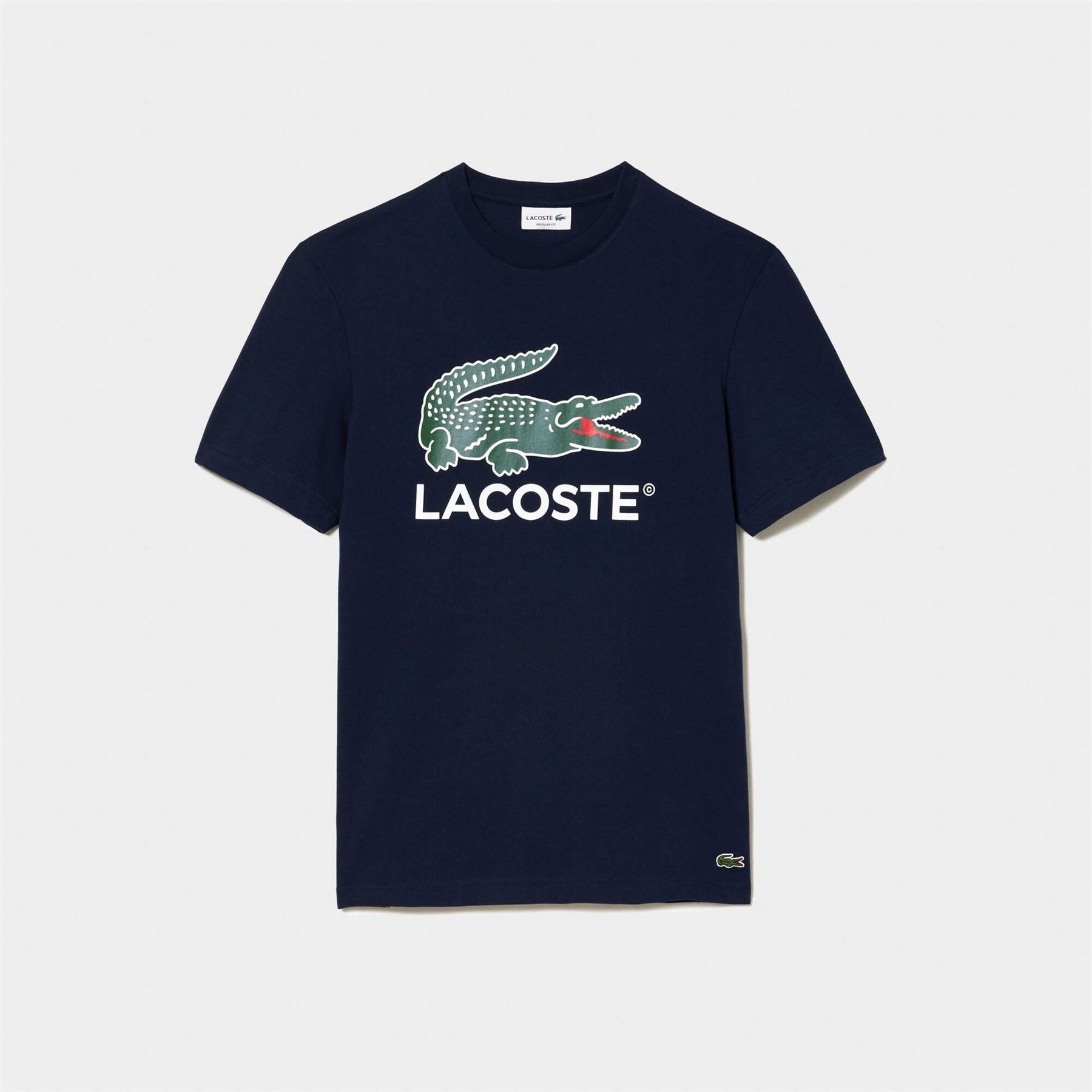 Lacoste Crocodile Print Regular Fit Crew Neck T-Shirt