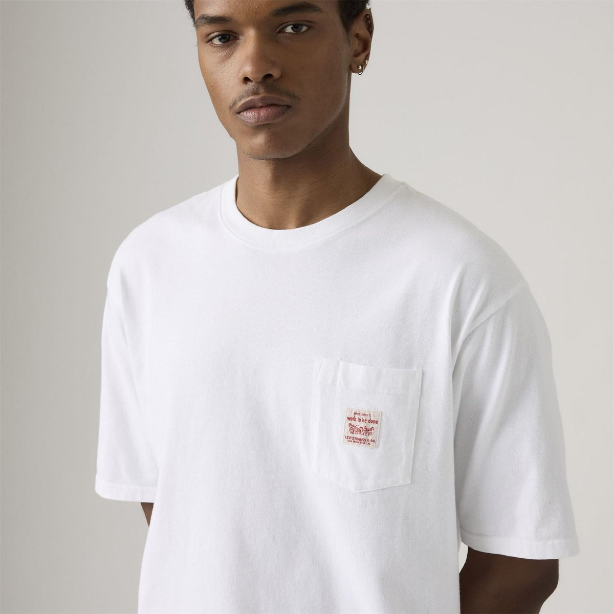 Levis Regular Fit Crew Neck Short Sleeve Text Graphic T-Shirt
