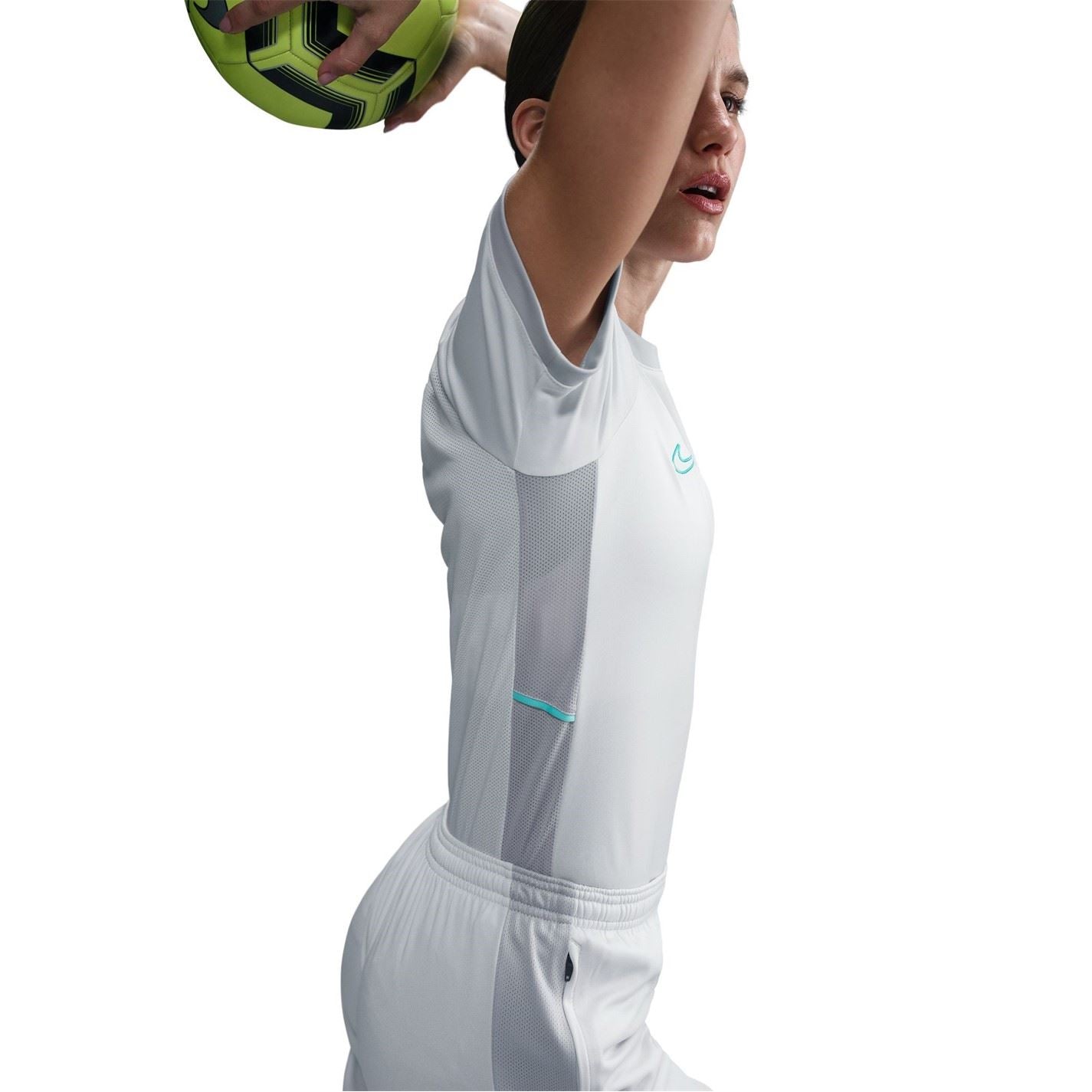 Nike Womens Dri Fit Academy Short Sleeve Football Top