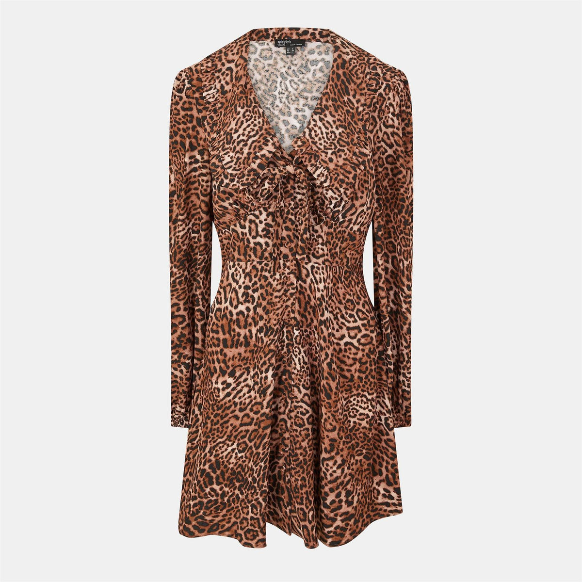 Nobodys Child Ottilie V-Neck Mini A-Line Dress