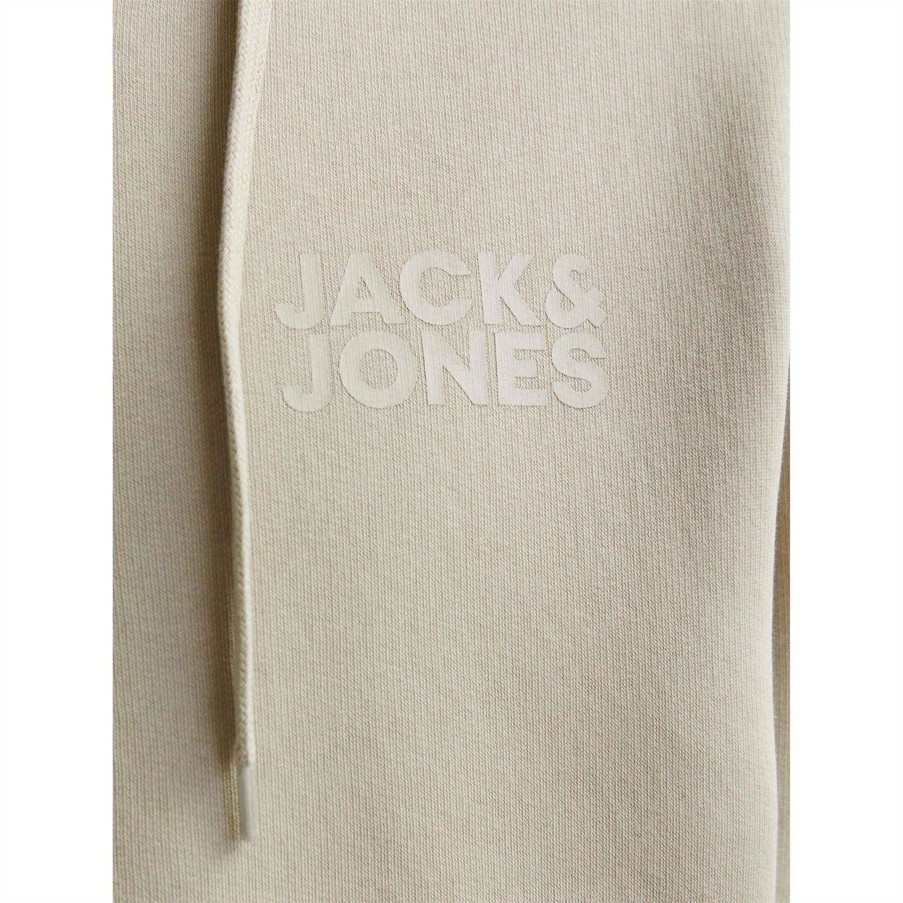 Jack and Jones Mens Corp Logo Sweat Zip Hood