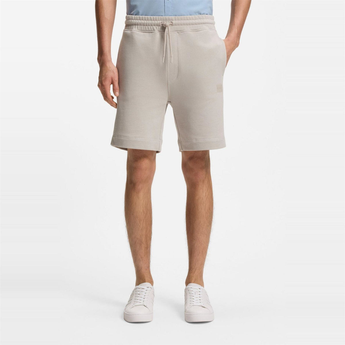 Boss Orange Mid Length Elasticated Drawstring Fleece Shorts