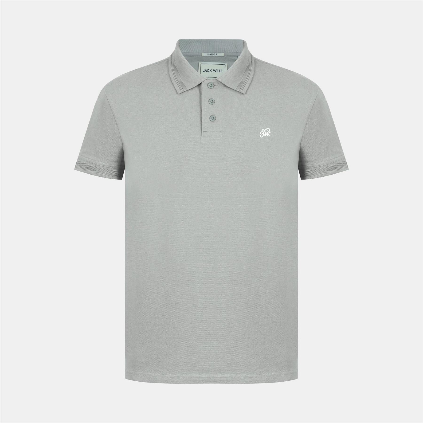 Jack Wills Fine Pique Cotton Short Sleeve Polo Shirt