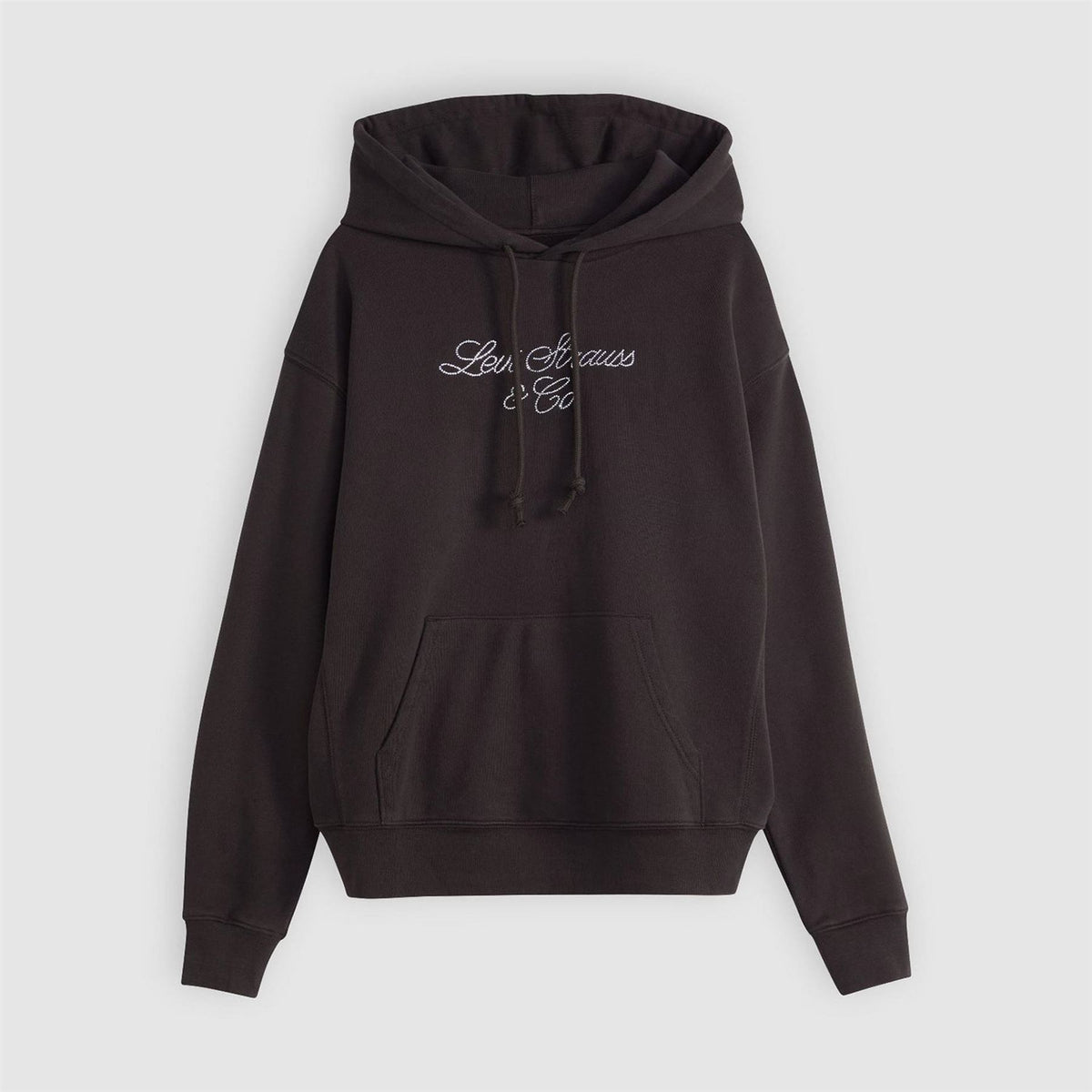 Levis Heritage Lettering Hooded Neck Long Sleeve Sweatshirt