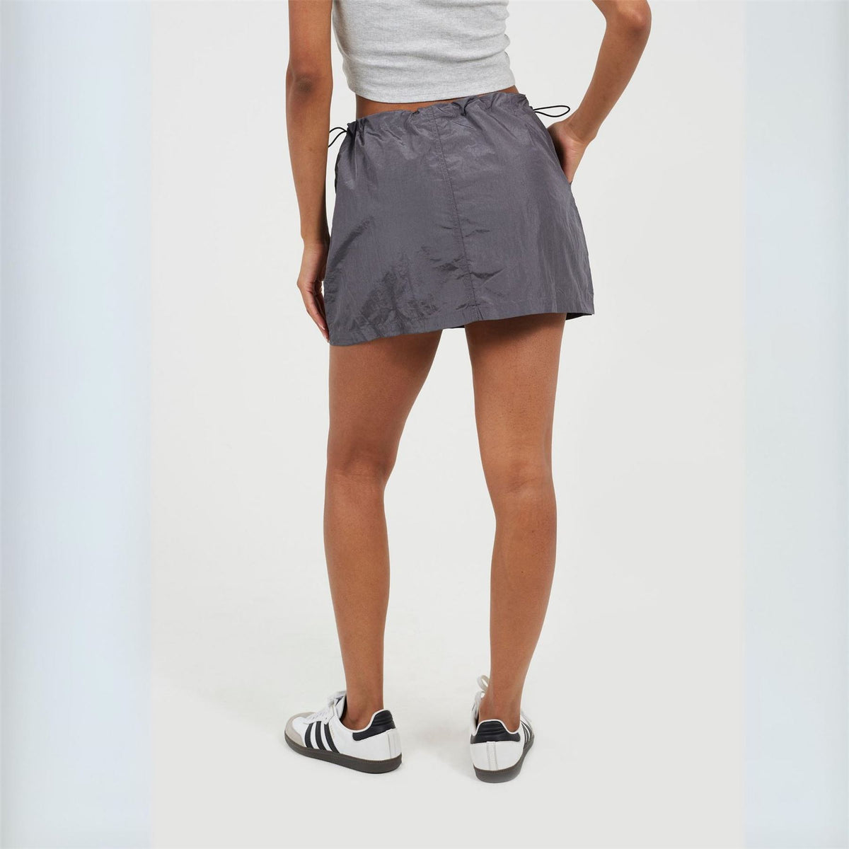 Brave Soul Womens Cargo Mini Skirt With Toggle Waist
