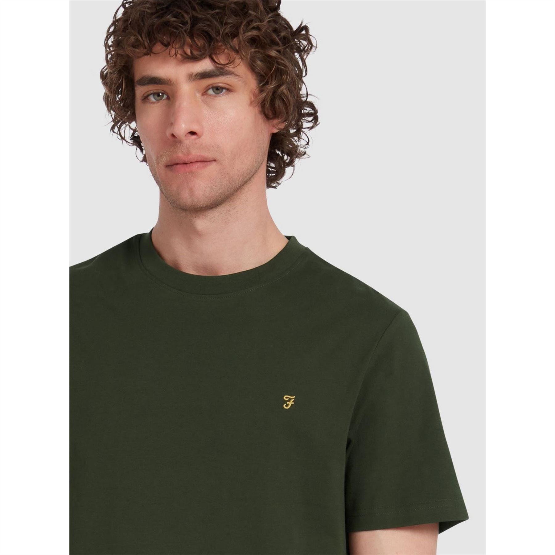 Farah Regular Fit Crew Neck Short Sleeve T-Shirt