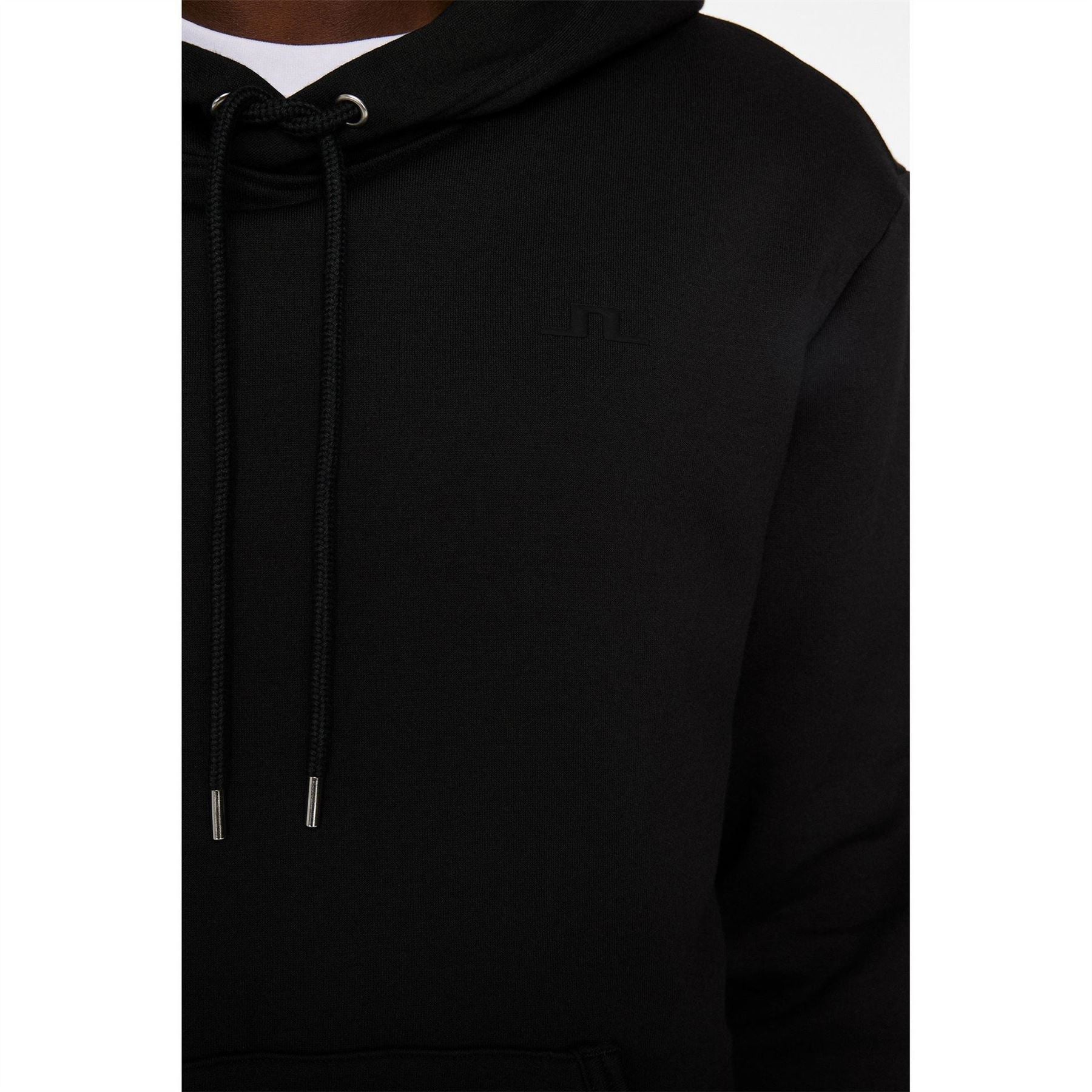 J Lindeberg Alpha Solid Patterned Hooded Drawstring Sweat Jacket