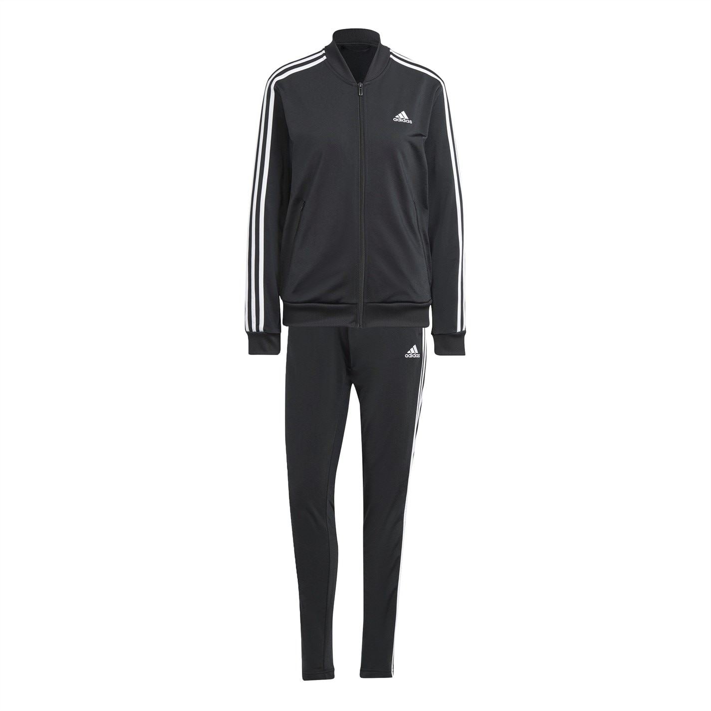 adidas Womens Back 2 Basics 3 Stripes Tracksuit