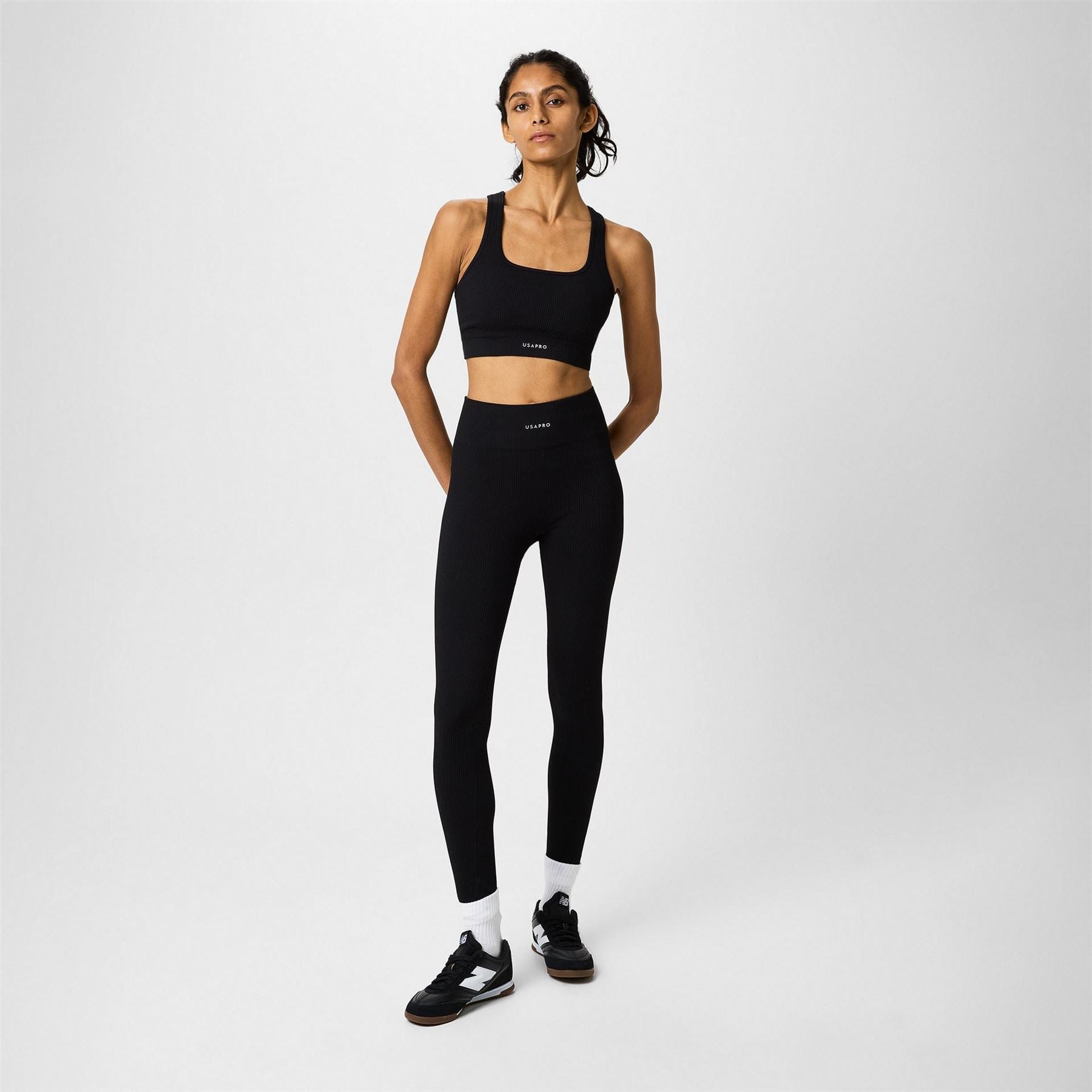 USA Pro Womens Ribbed Leggings