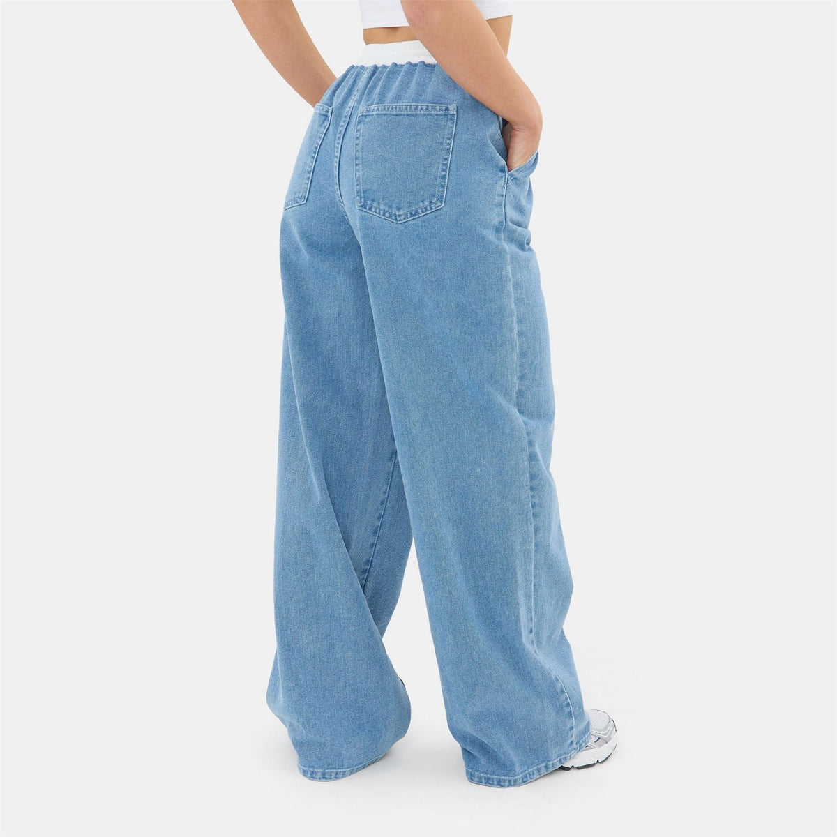 I Saw It First Waistband Denim Jogger
