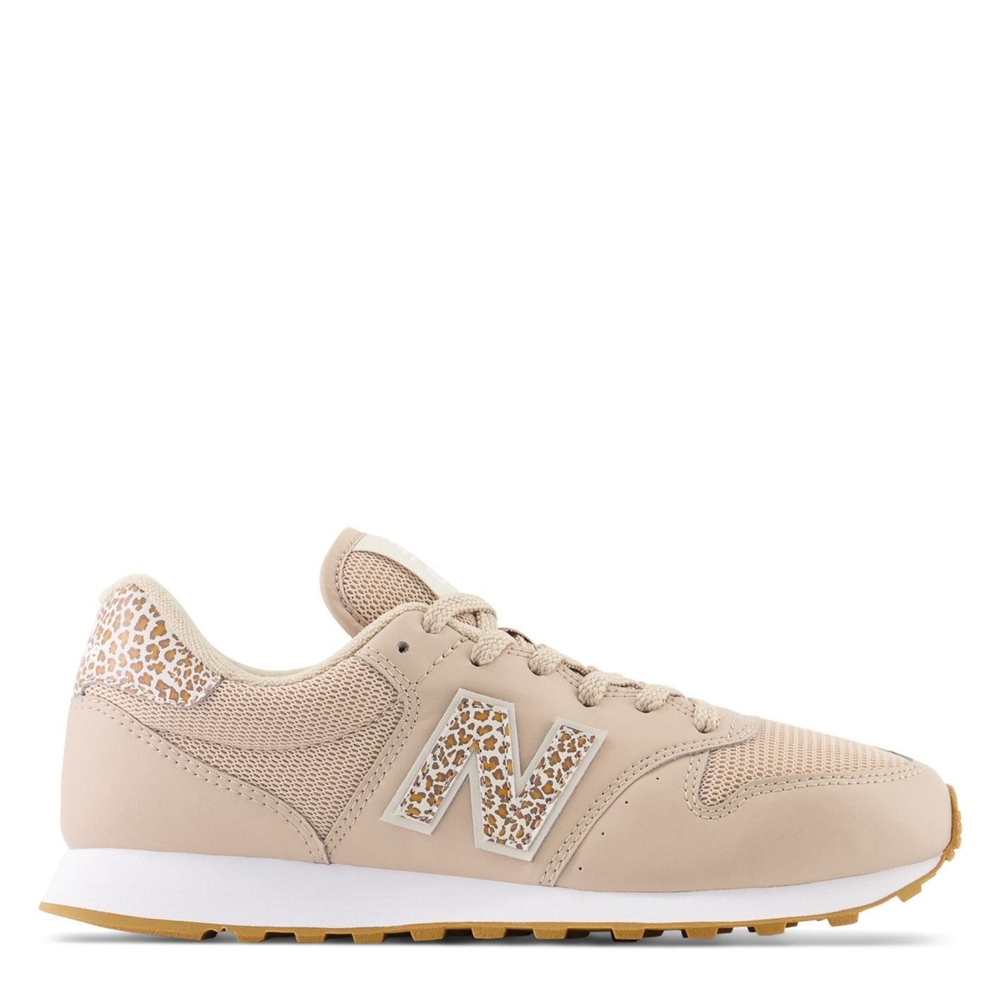 New Balance 500 Low Top Leopard Patterned Sneakers