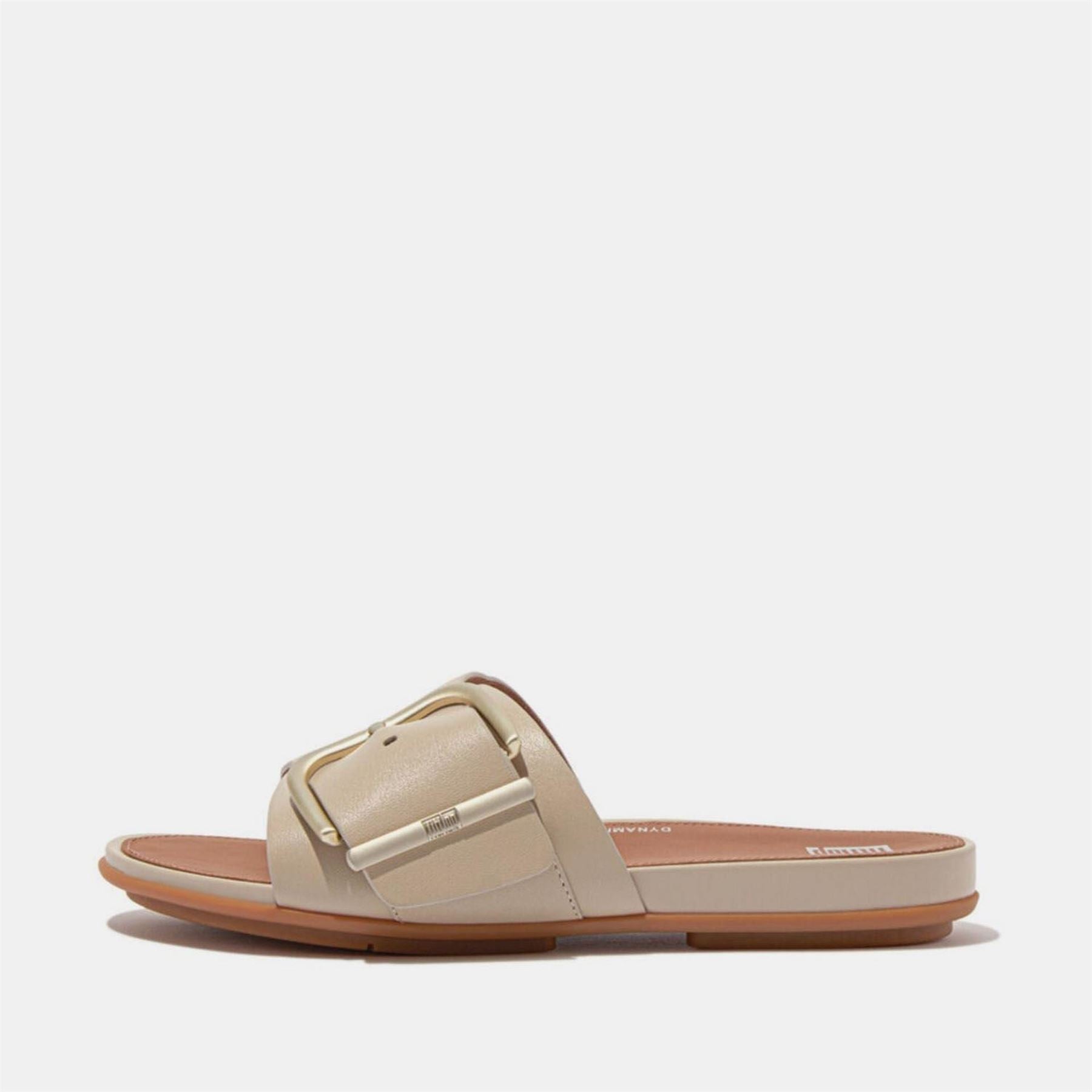 Fitflop Maxi Buckle Leather Sliders