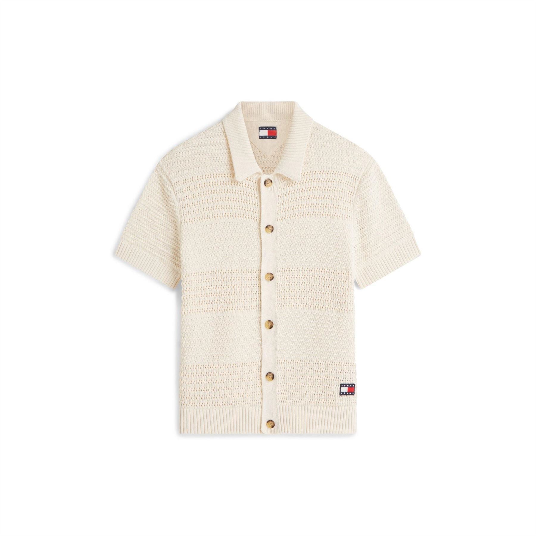Tommy Jeans Patterned Short Sleeve Shirt