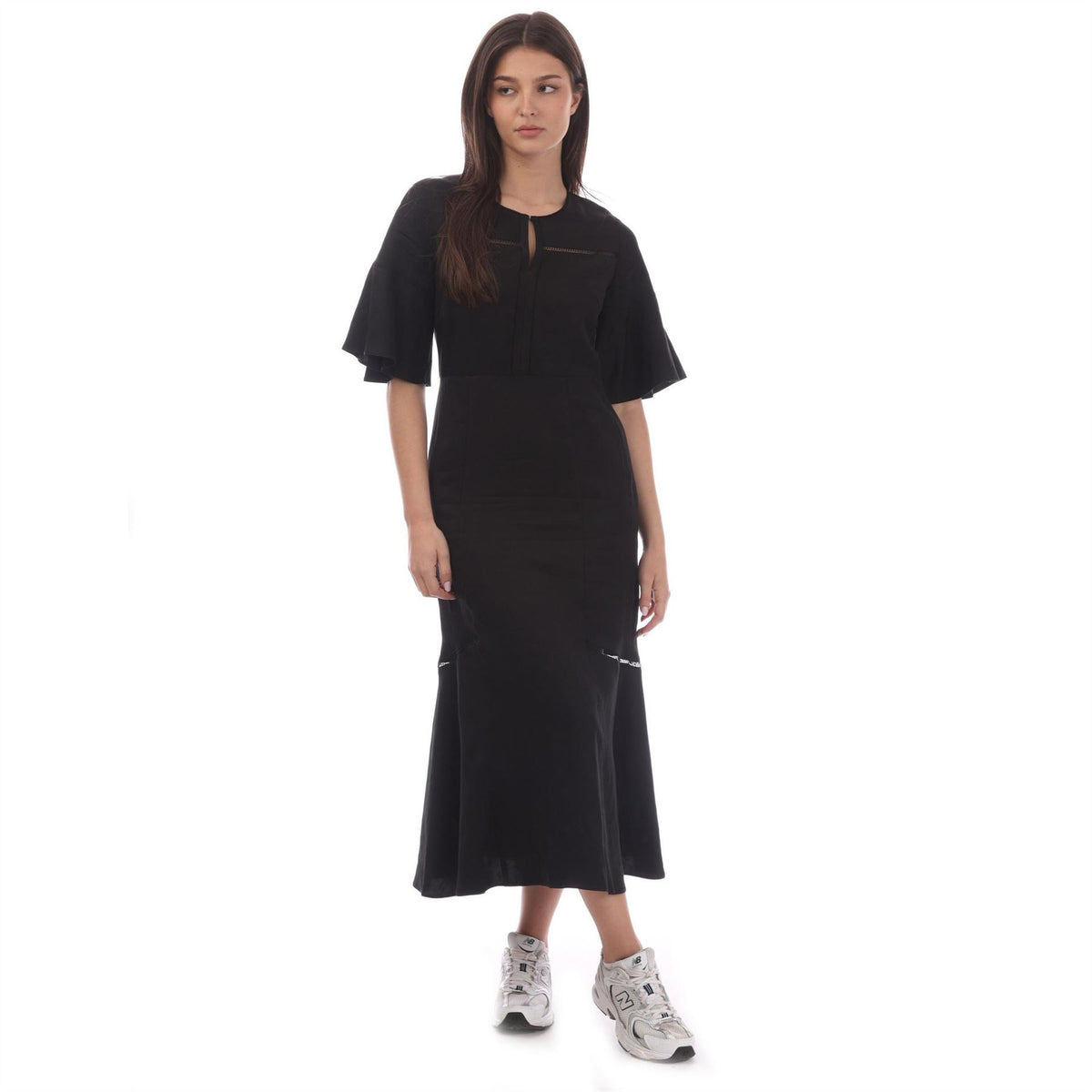 Boss Dileina Crew Neck Maxi Skater Dress