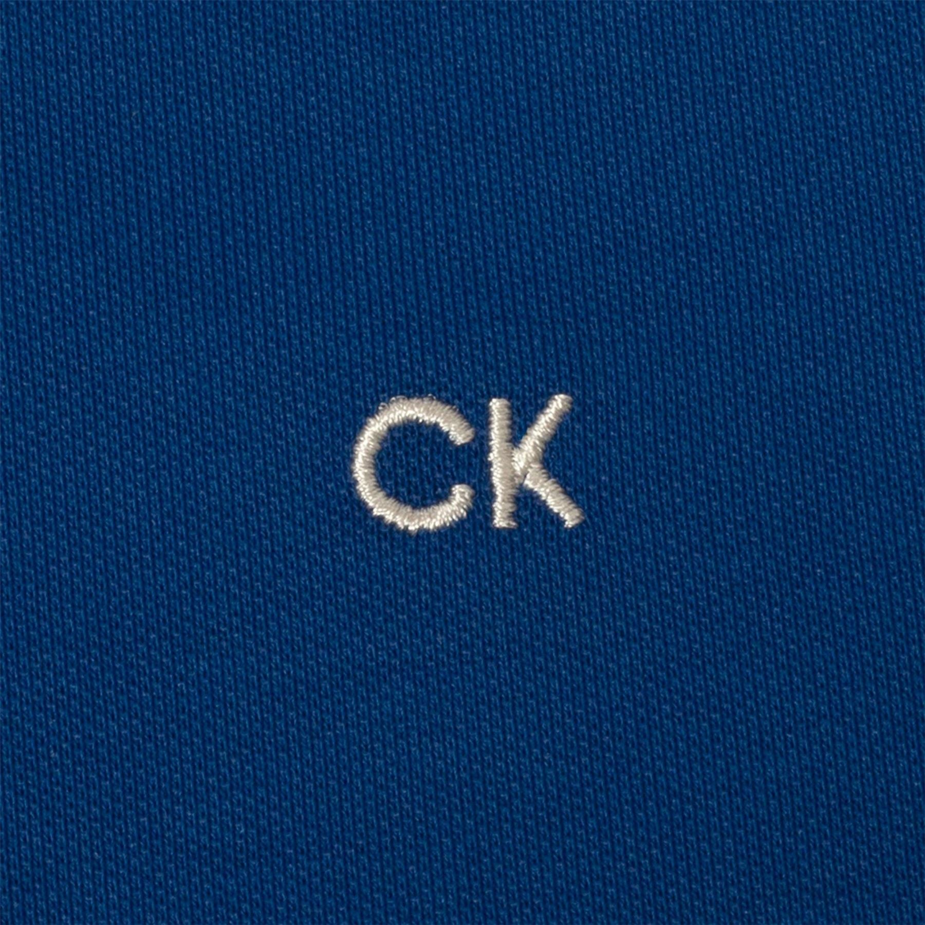 Calvin Klein Golf Embroidered Collared Neck Short Sleeve Polo Shirt
