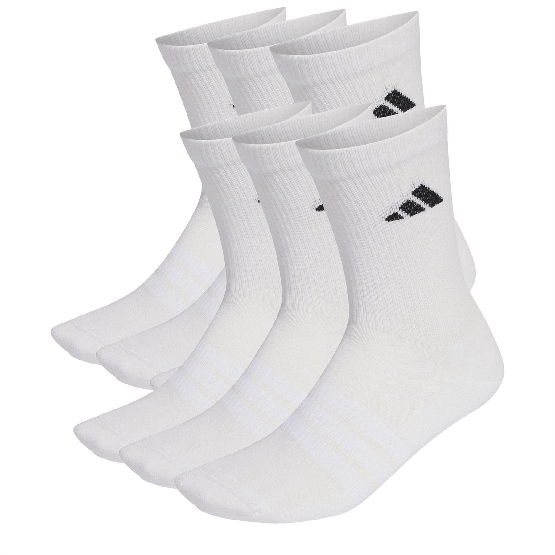 adidas Cushioned Sportswear Crew Socks 6 Pack Juniors