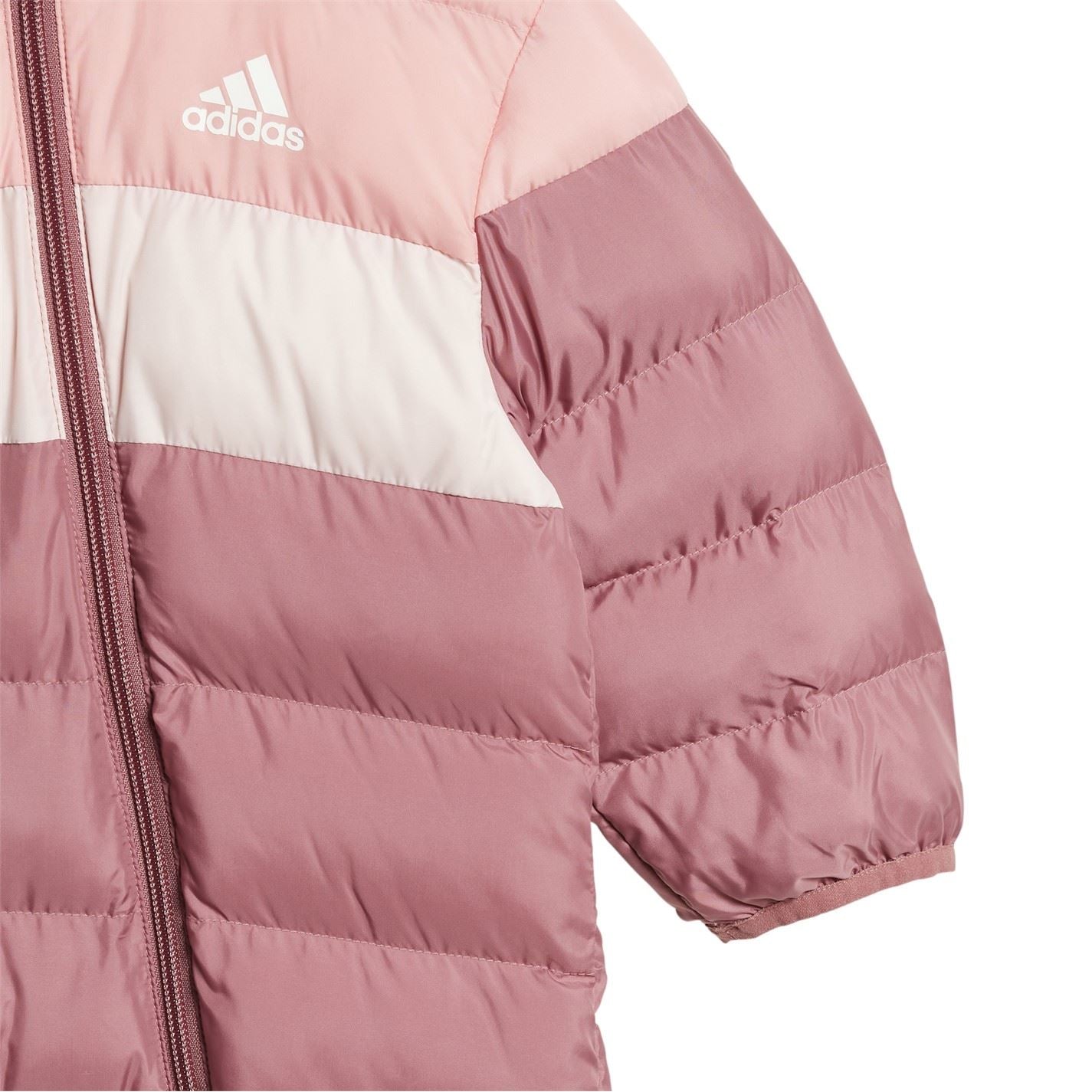 adidas Kids Hooded Neck Long Sleeve Horizontal Stripe Snowsuit