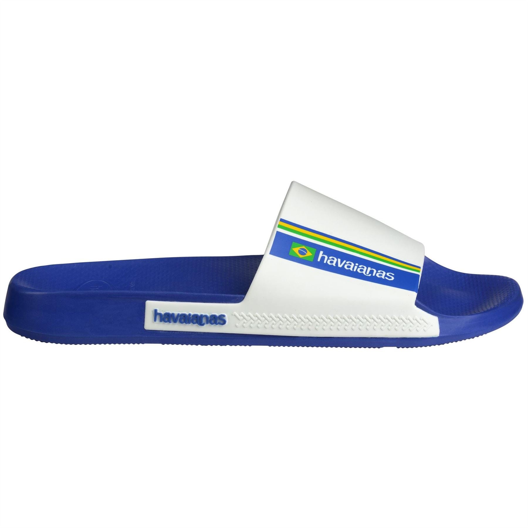 Havaianas Hav. Slide Brasil Marine Blue 43 44 Flip Flops Unisex Adults