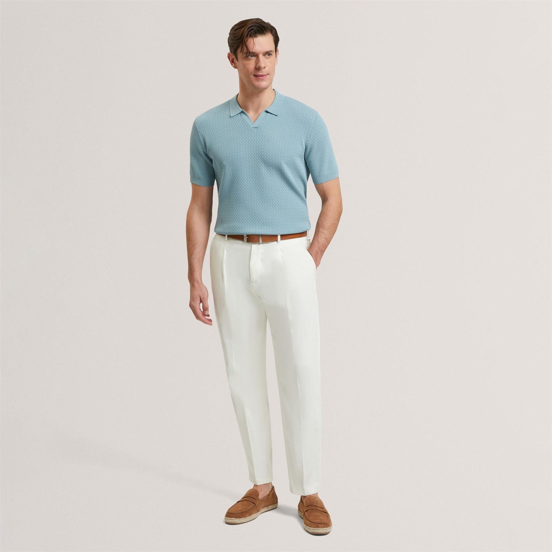 Ted Baker Ss Zzagstch Polo Sn62
