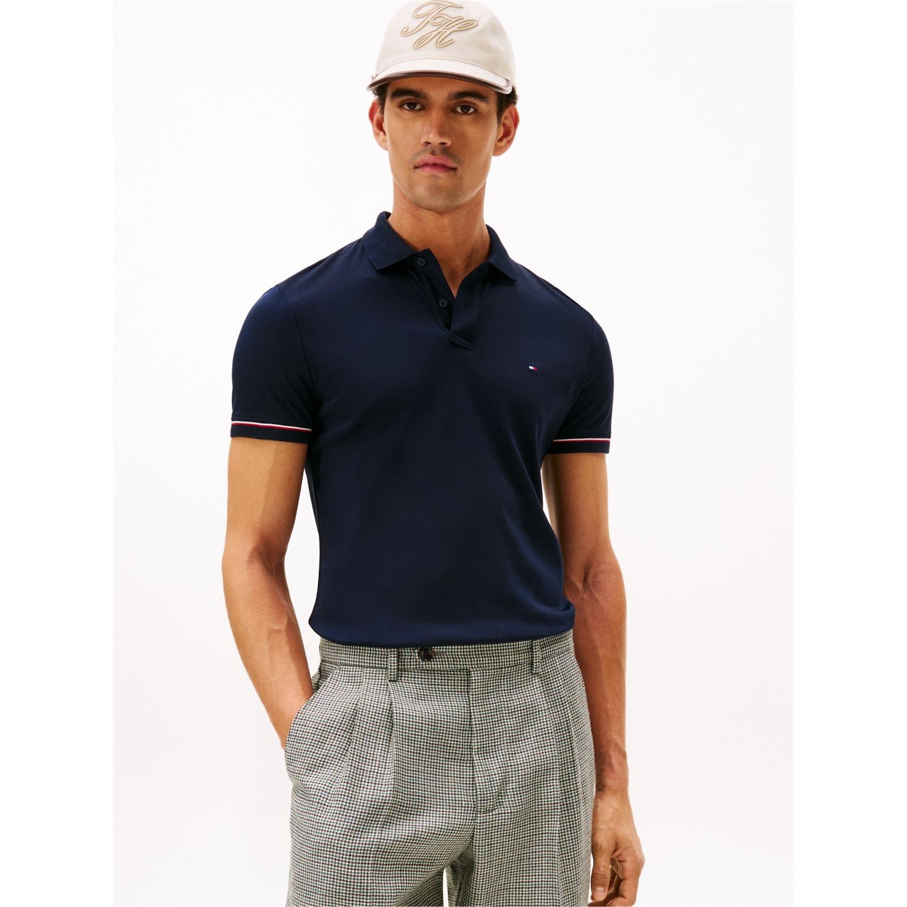 Tommy Hilfiger Liquidtip Collared Neck Short Sleeve Polo Shirt