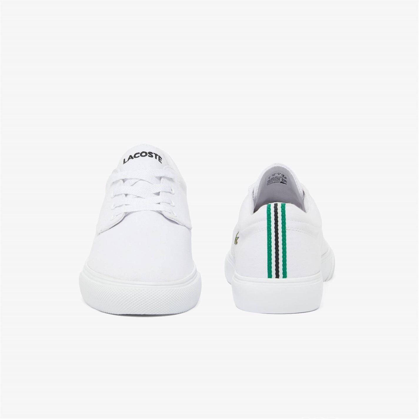 Lacoste Canvas Low Top Crocodile Print Trainers