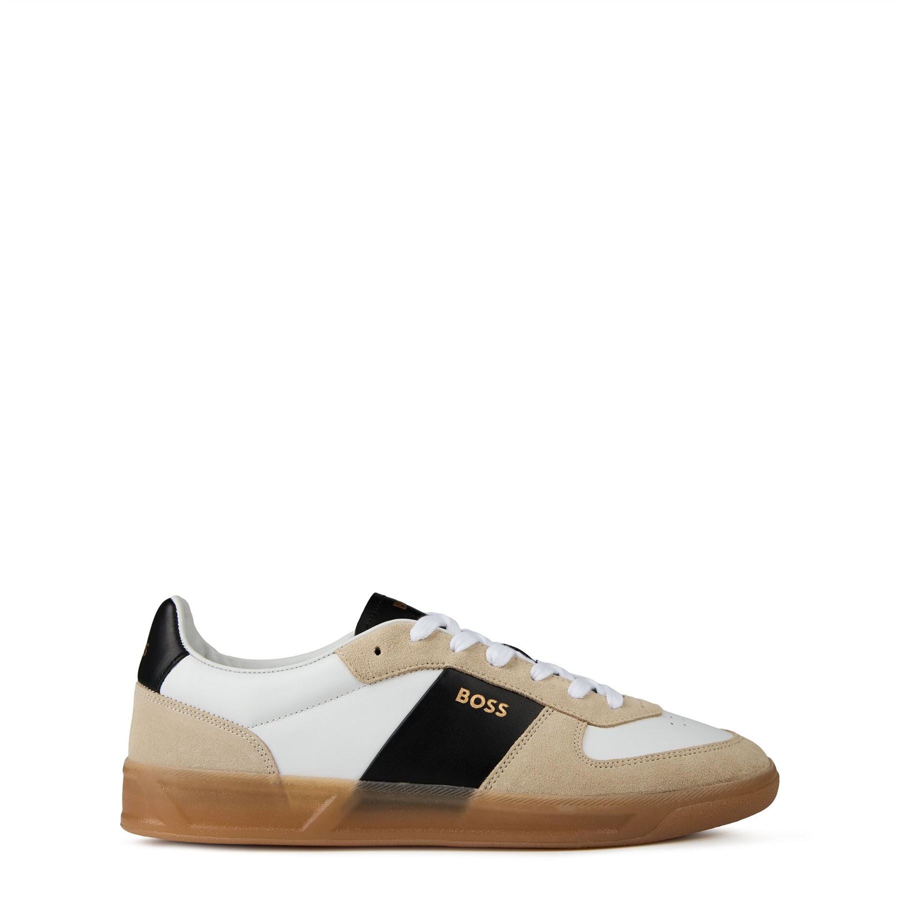 Boss Brandon Leather Low Top Trainers