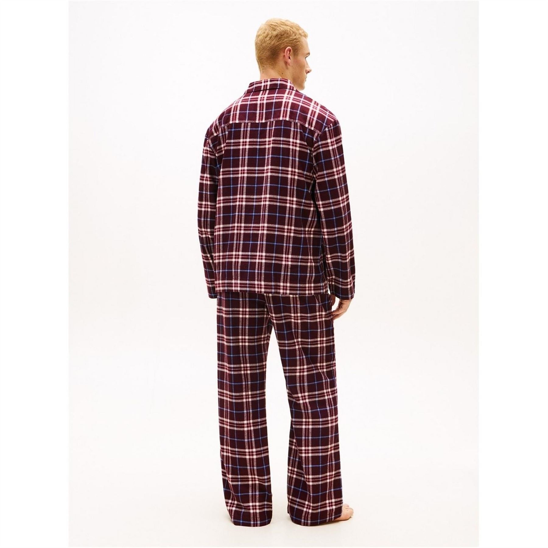 Tommy Hilfiger Collared Neck Long Sleeve Pyjama Set