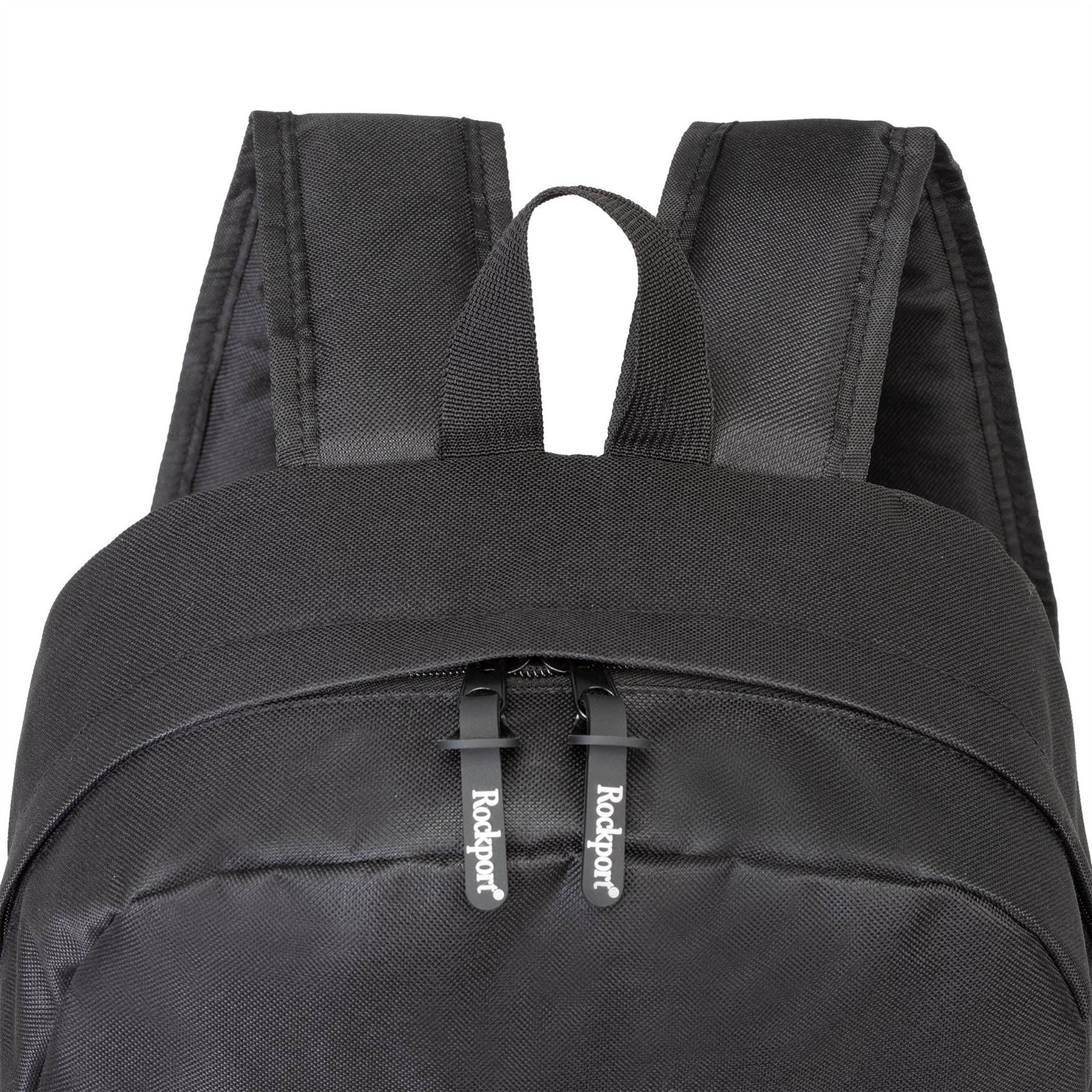 Rockport Solid Patterned Med Backpack with Logo