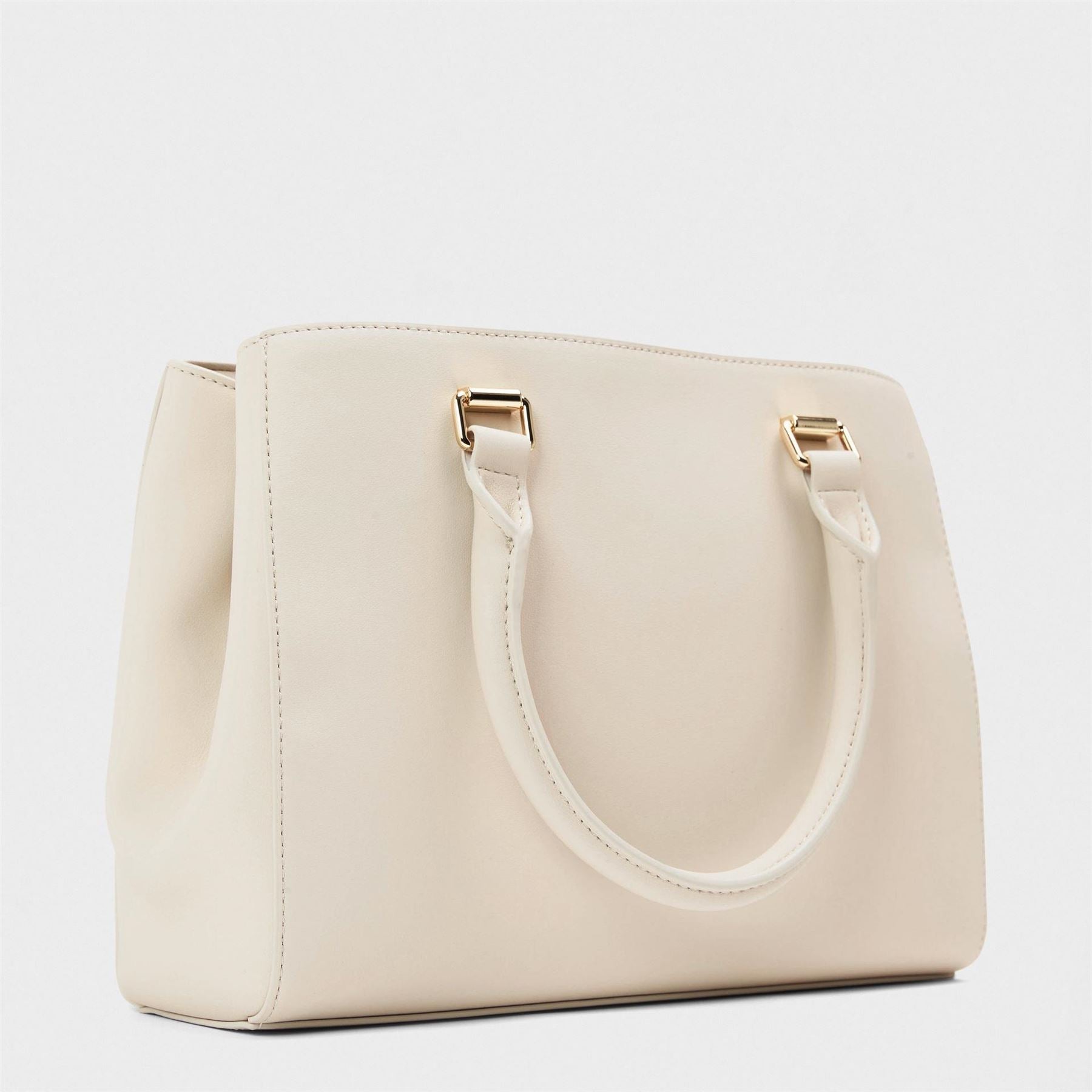 Love Moschino Bold Love Trapezoid Tote with Gold Tone Hardware