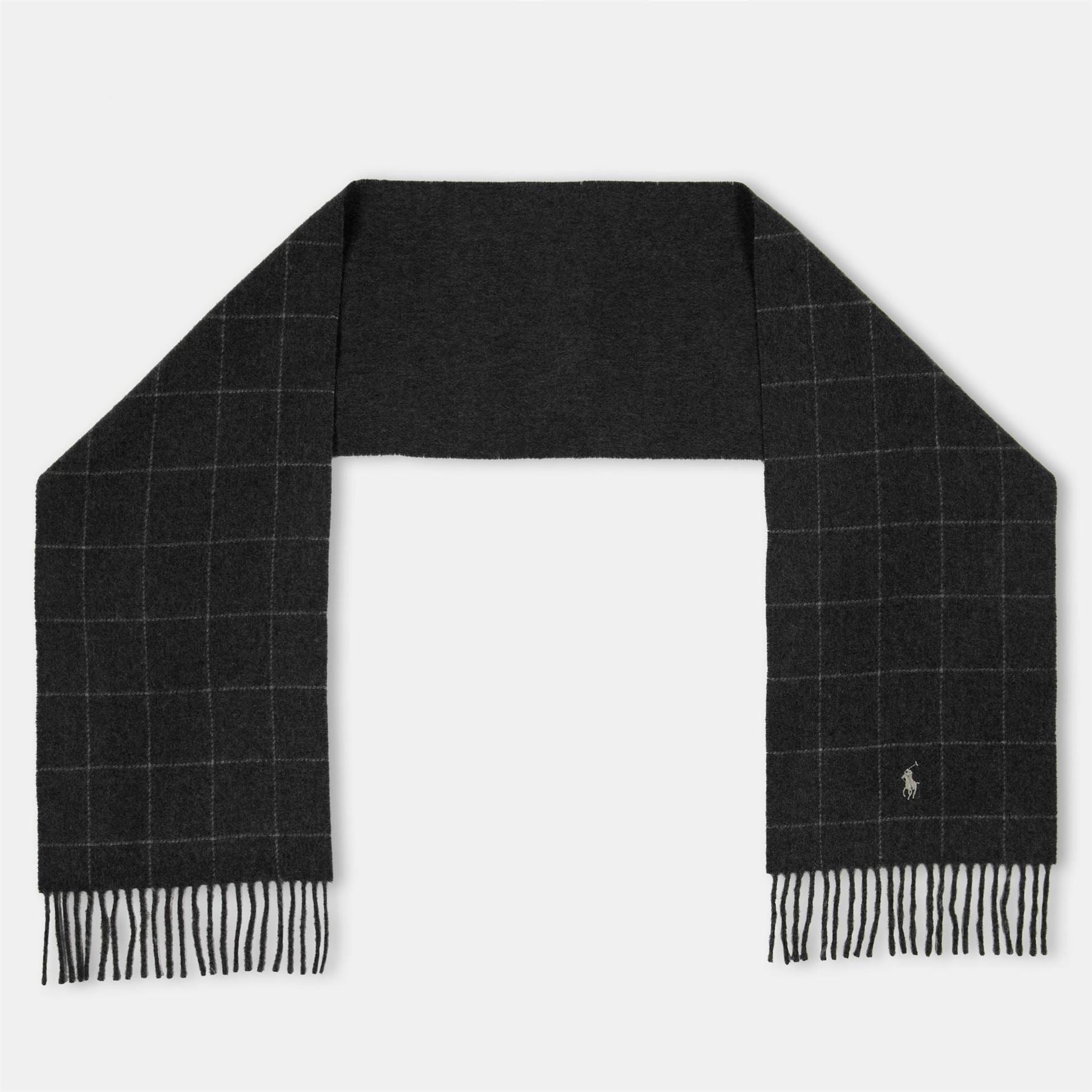 Polo Ralph Lauren Plaid Wool Blend Scarf