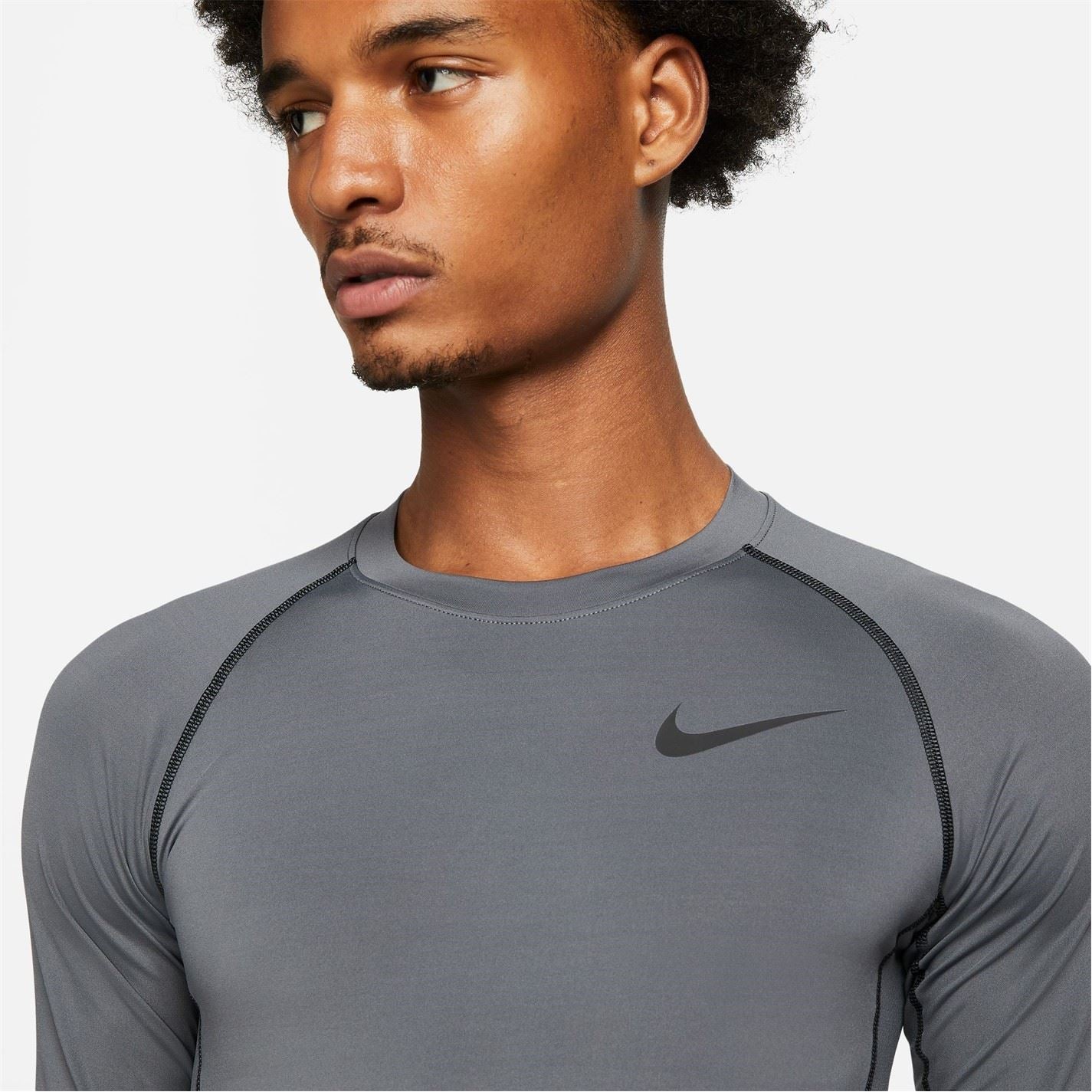 Nike Mens Pro Dri Fit Tight Fit Long Sleeve Top