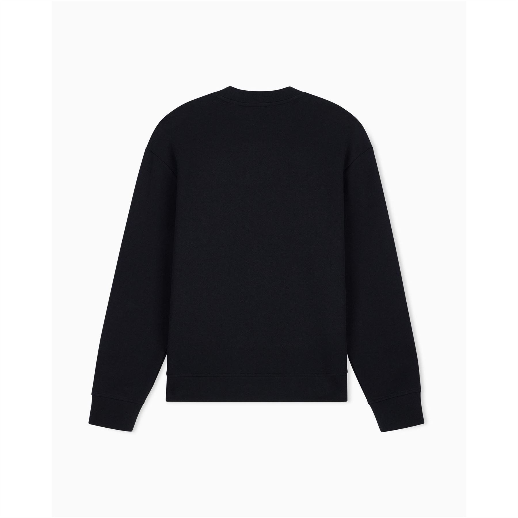 Armani Exchange Embroidered Cotton Long Sleeve Crew Neck Sweatshirt