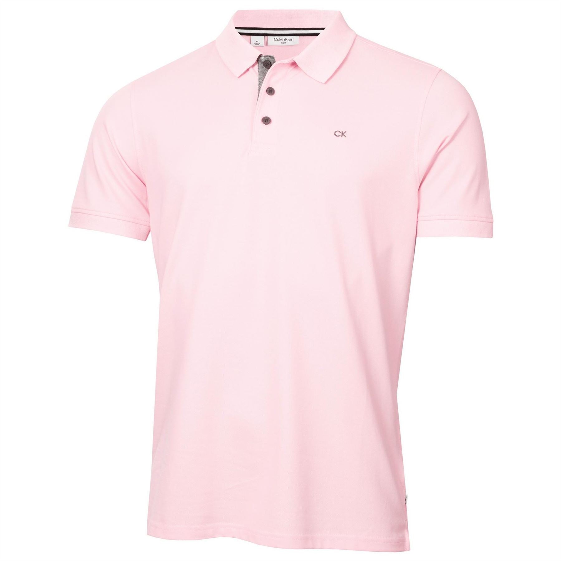 Calvin Klein Golf Embroidered Collared Neck Short Sleeve Polo Shirt
