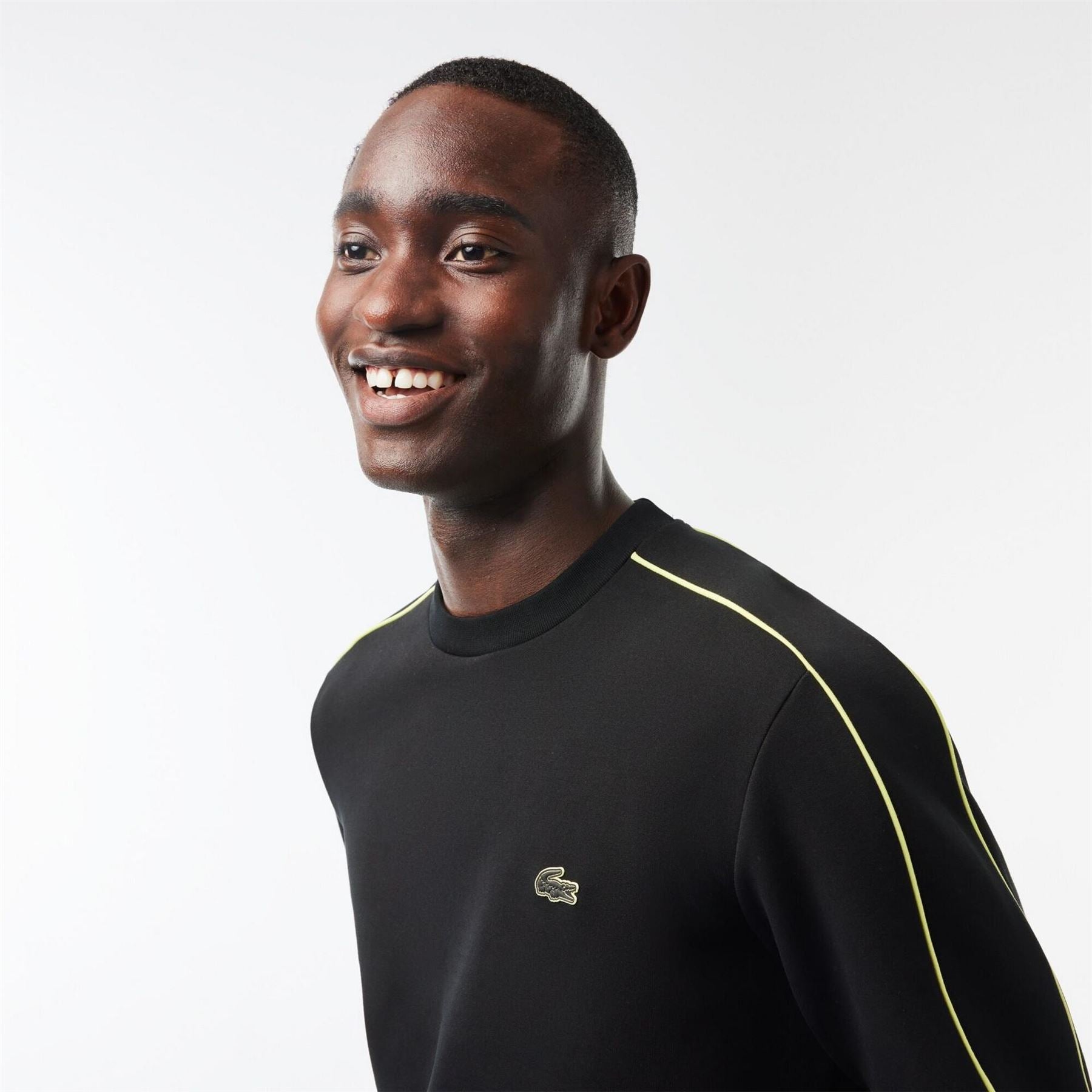 Lacoste Reflective Trim Lacoste Lettering Hoodie