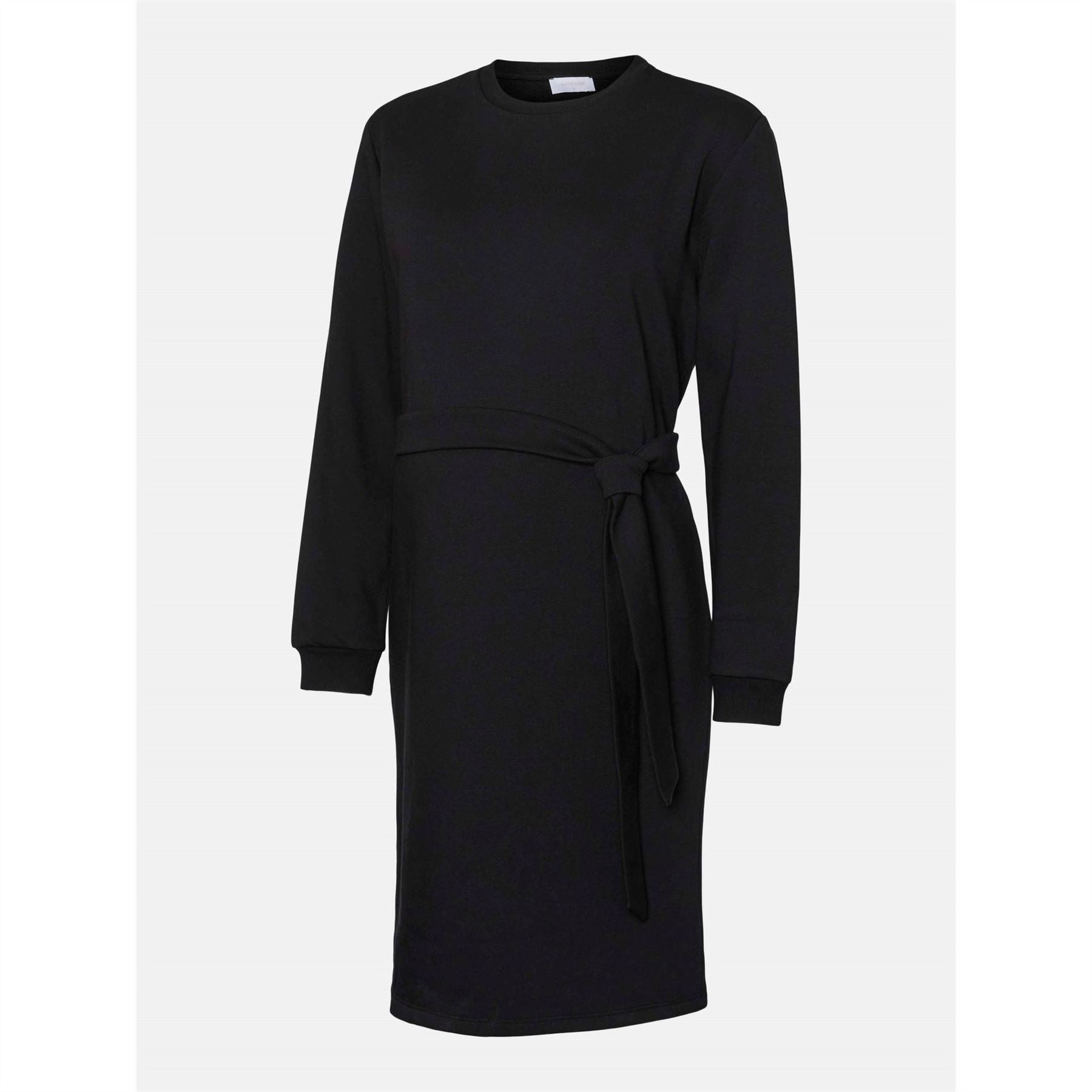 Mamalicious Crew Neck Long Sleeve Knee Length Maternity Dress
