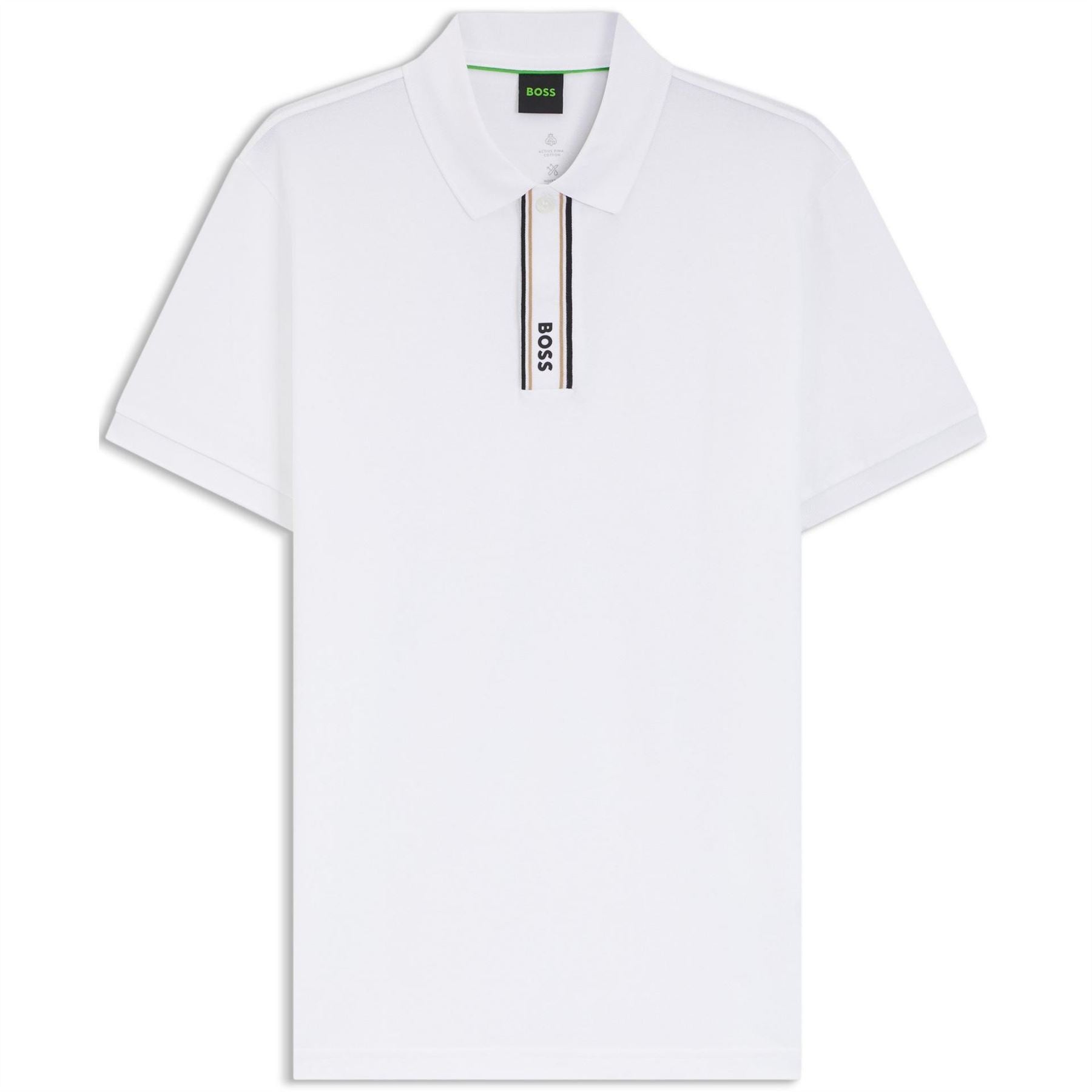 Boss BOSS GREEN Short Sleeve Polo Top with Logo Detail