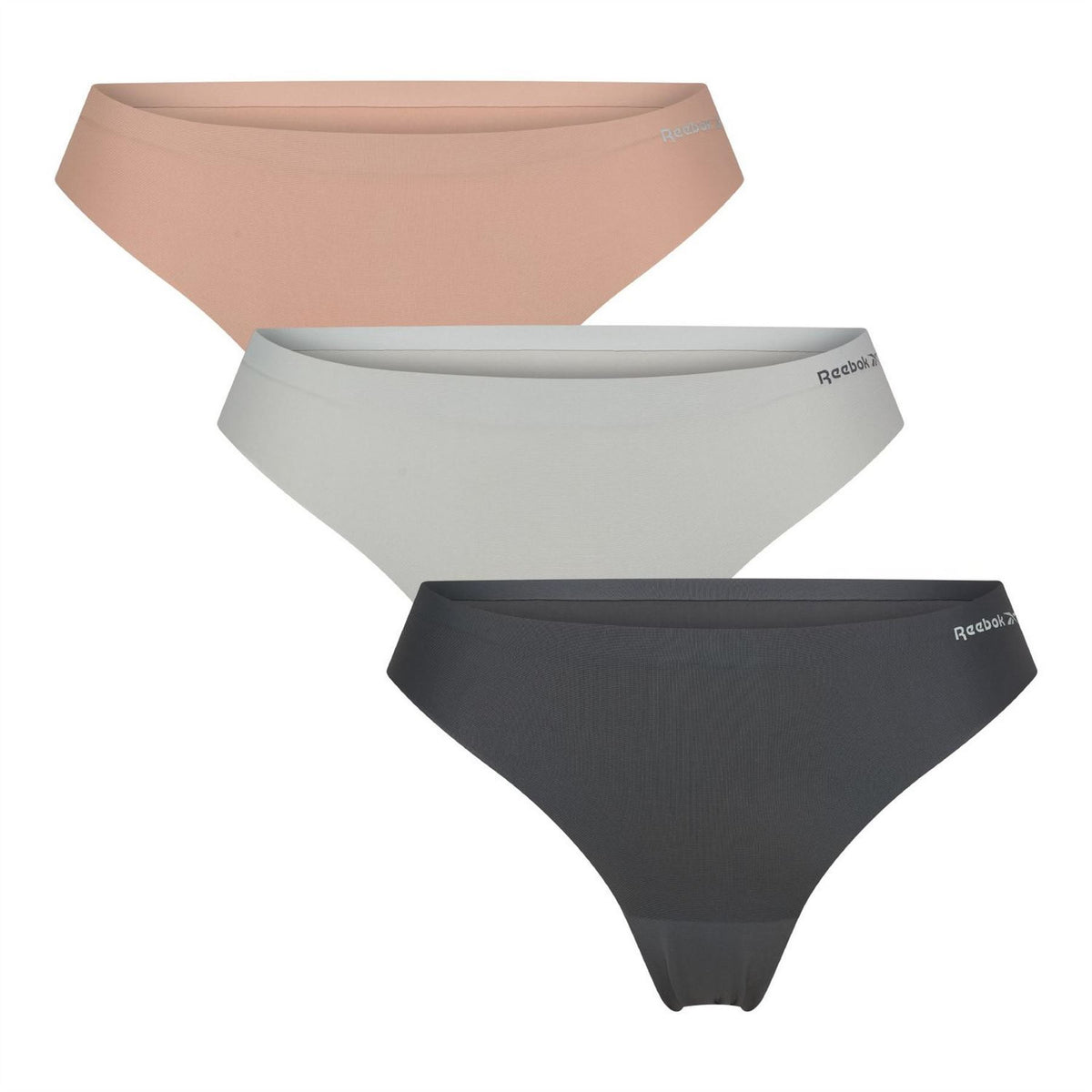 Reebok Womens 3 Pack Bonded Briefs Susie